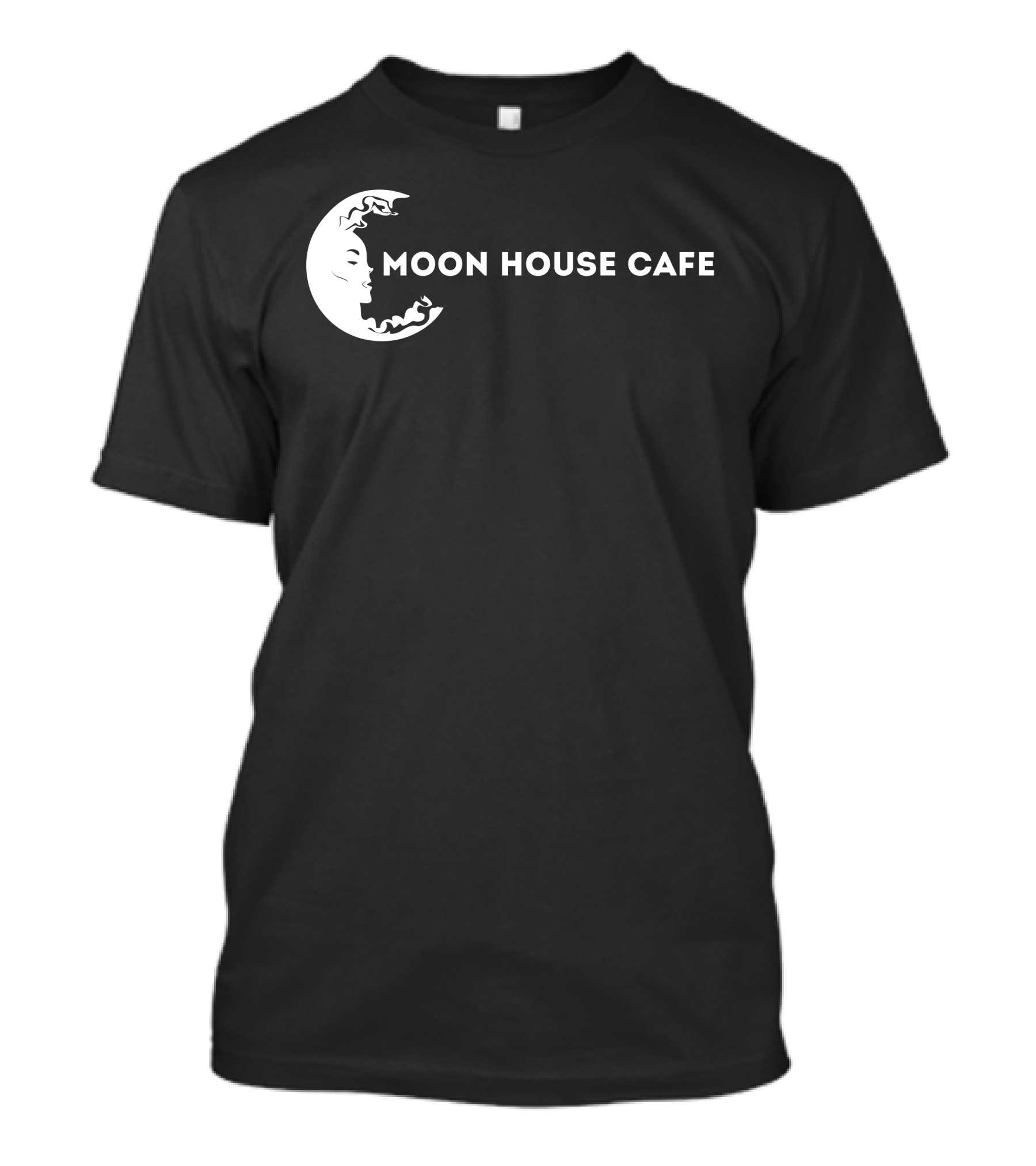 Moon House Cafe Crescent Moon Face T-Shirt