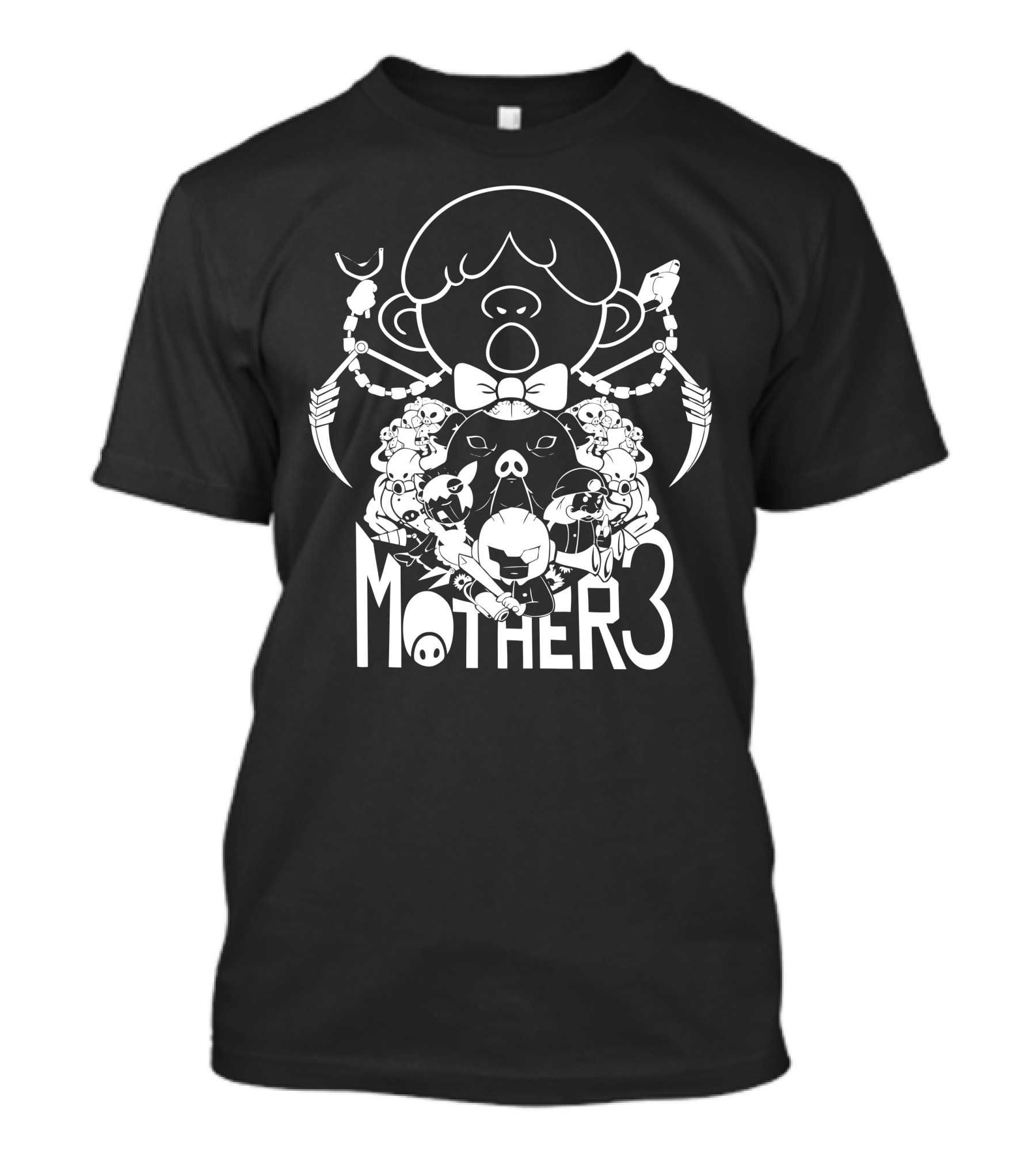 Mother 3 Character Compilation With Pigmask T-Shirt