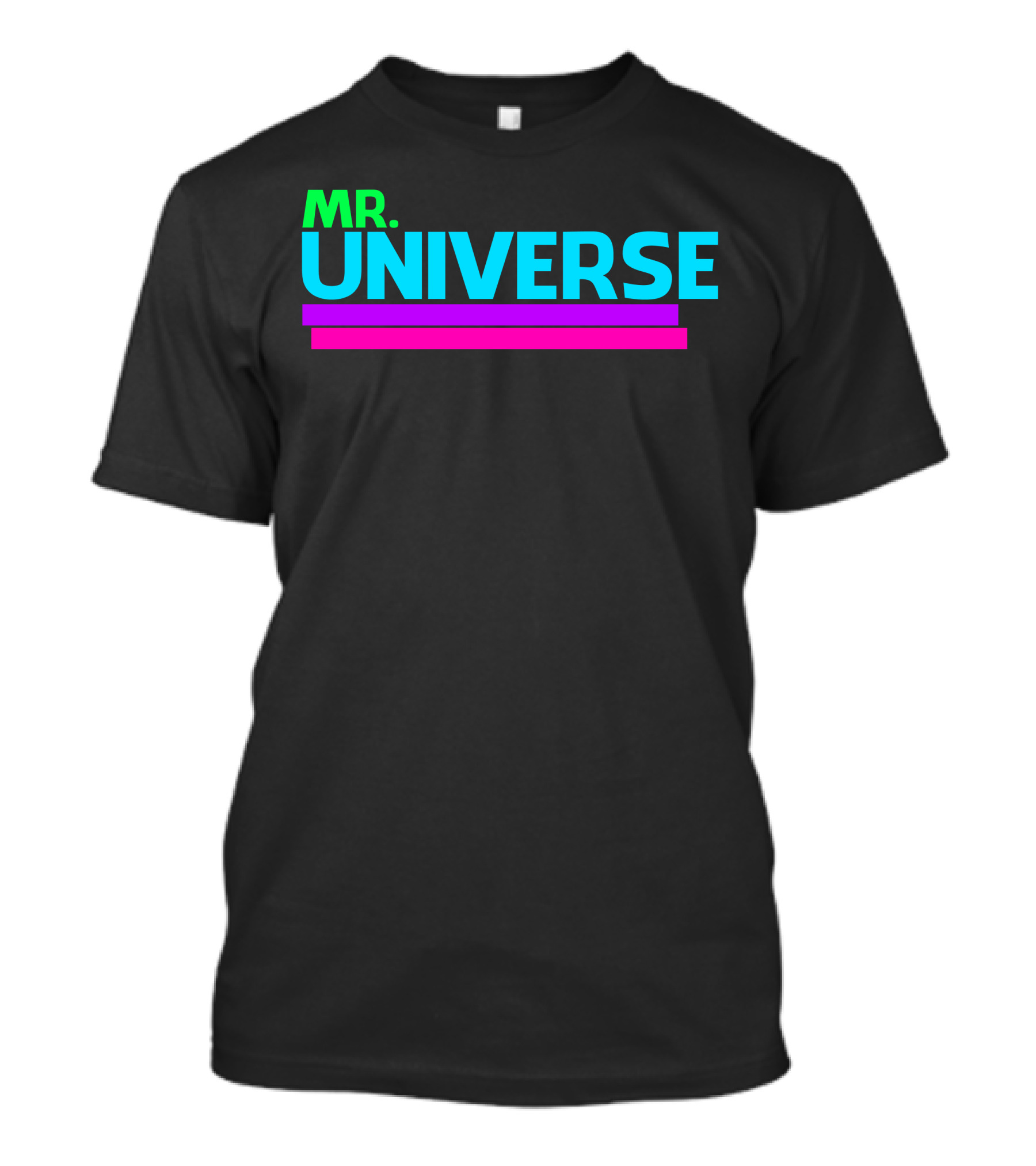 MR. UNIVERSE Neon Text T-Shirt