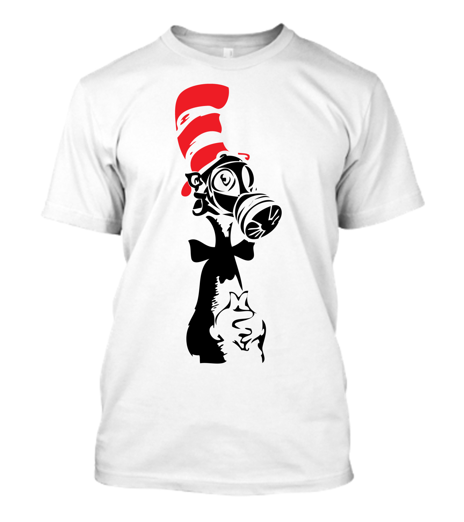 Nuke A Seuss Cat In The Hat Gas Mask T-Shirt