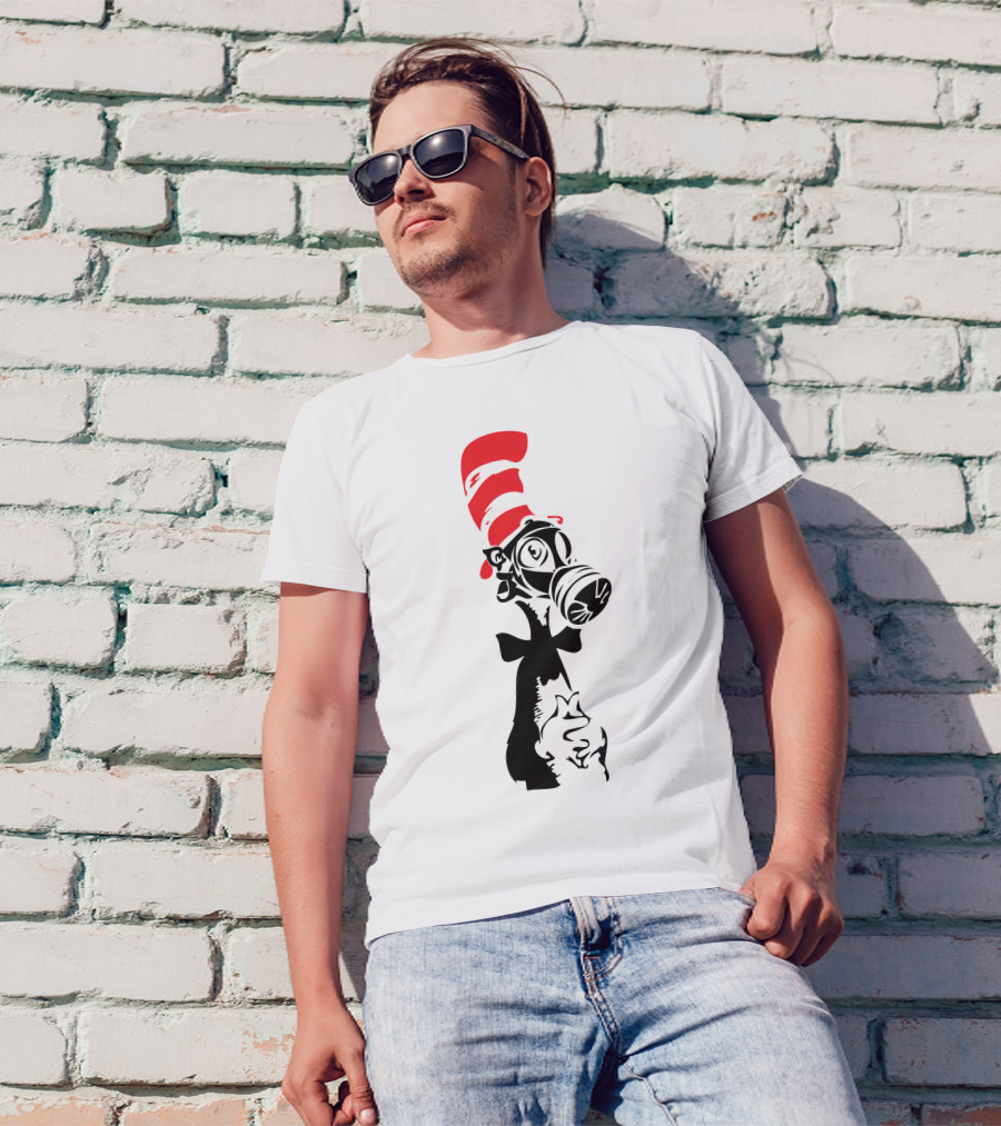 Nuke A Seuss Cat In The Hat Gas Mask T-Shirt
