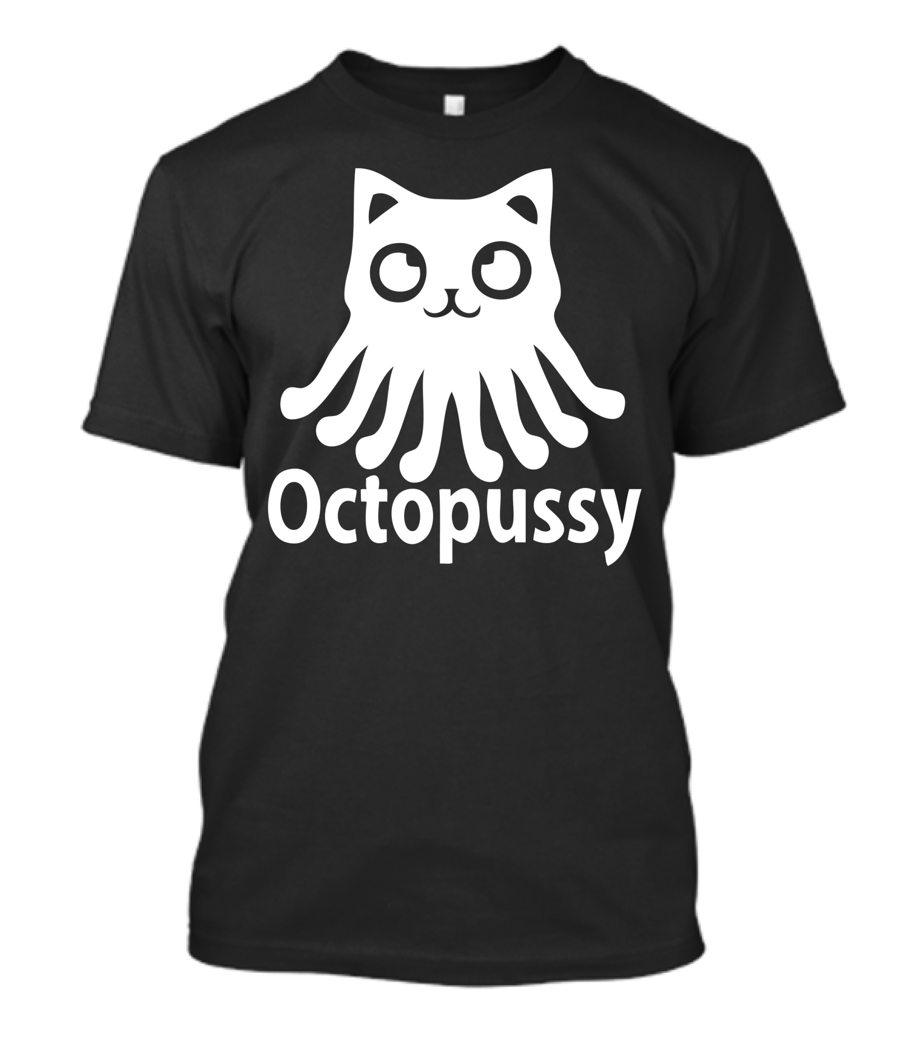 Octopussy Cat Head With Tentacles T-Shirt