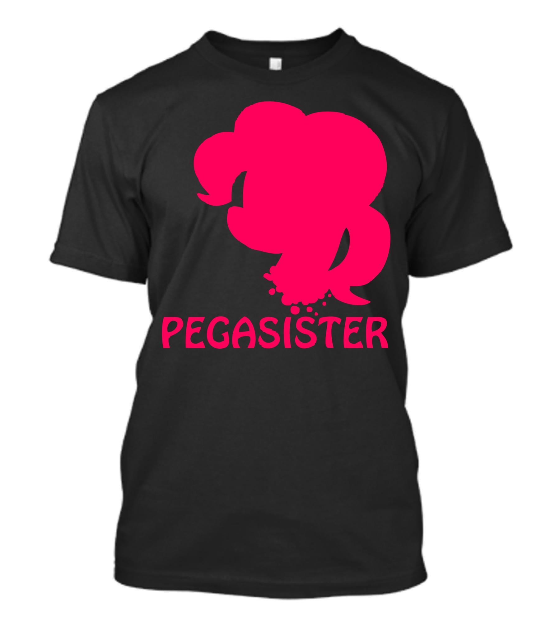 Pegasister Pink Pony Hairstyle T-Shirt