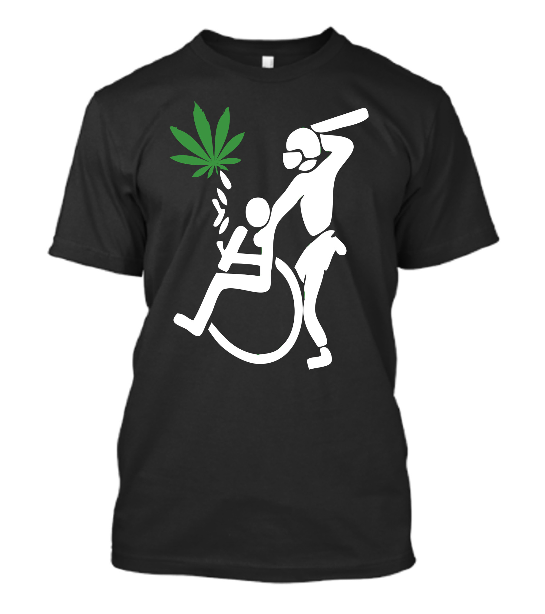 Police Brutality Cannabis Symbolism T-Shirt