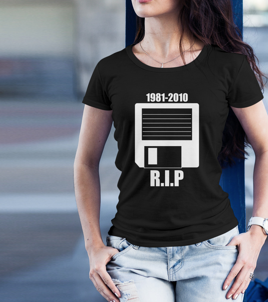 1981-2010 R.I.P Floppy Disk T-Shirt