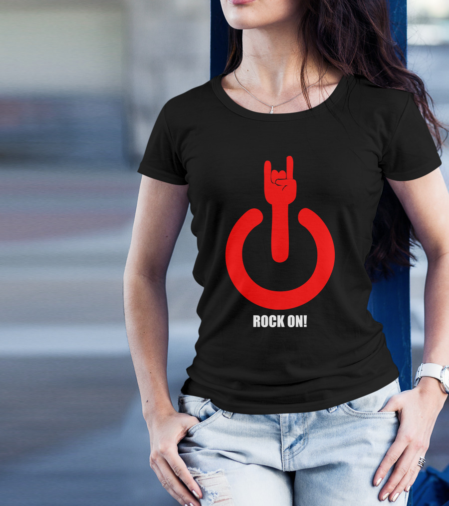 ROCK ON Hand Gesture Power T-Shirt