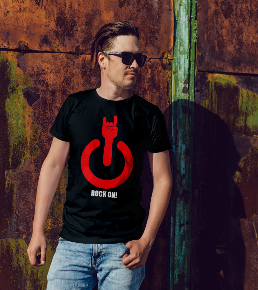 ROCK ON Hand Gesture Power T-Shirt
