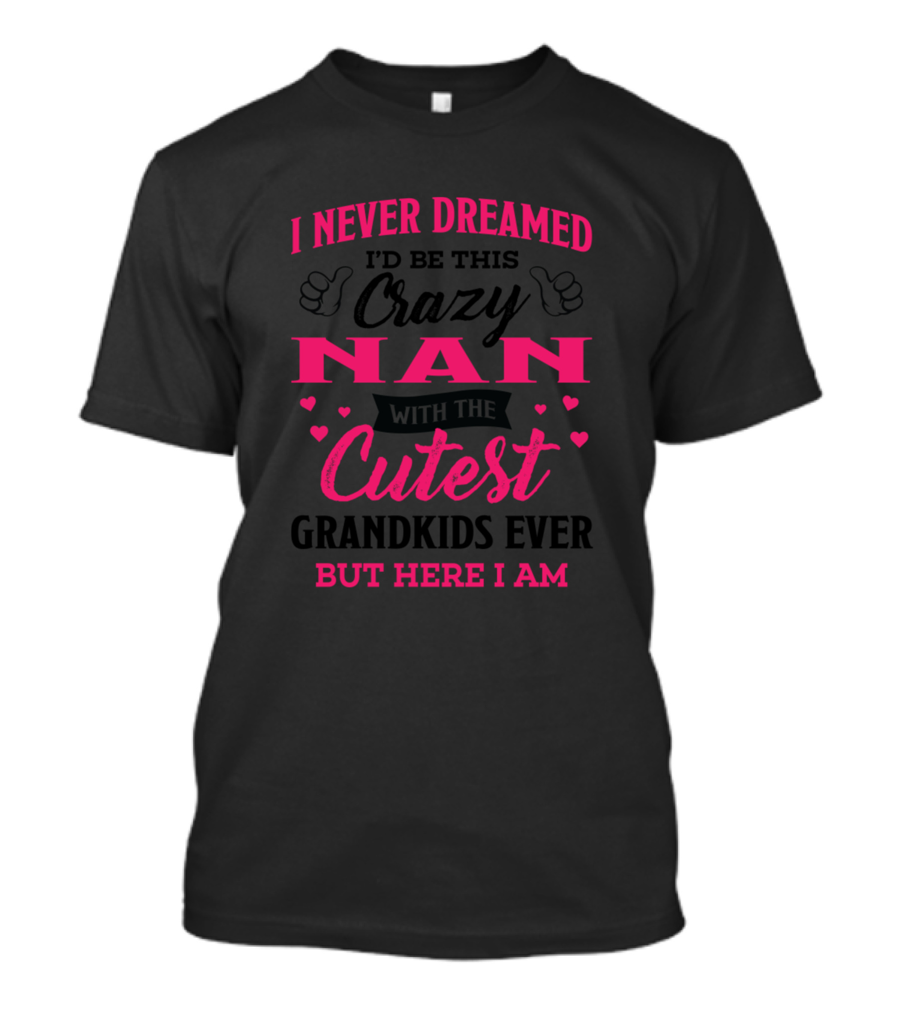 I Never Dreamed I'd Be This Crazy Nan With The Cutest Grandkids Ever But Here I Am T-Shirt