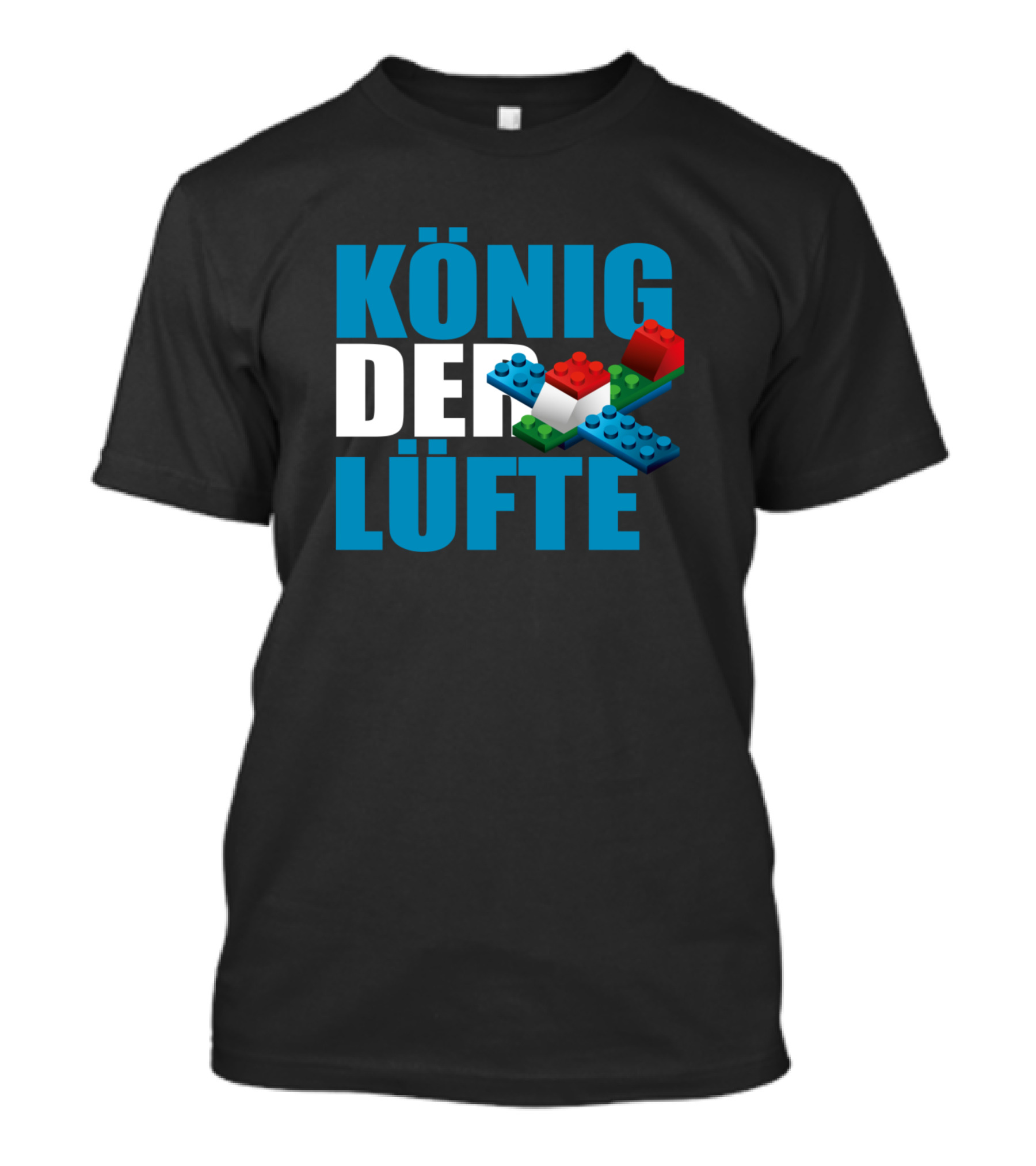 König Der Lüfte Pilot Saying King Of The Skies LEGO Blocks T-Shirt