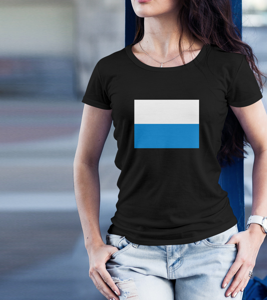 San Marino Flag Simple Color Blocks T-Shirt