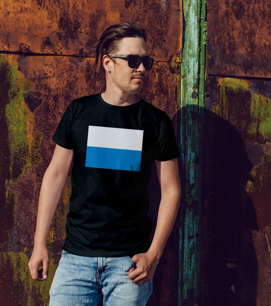 San Marino Flag Simple Color Blocks T-Shirt