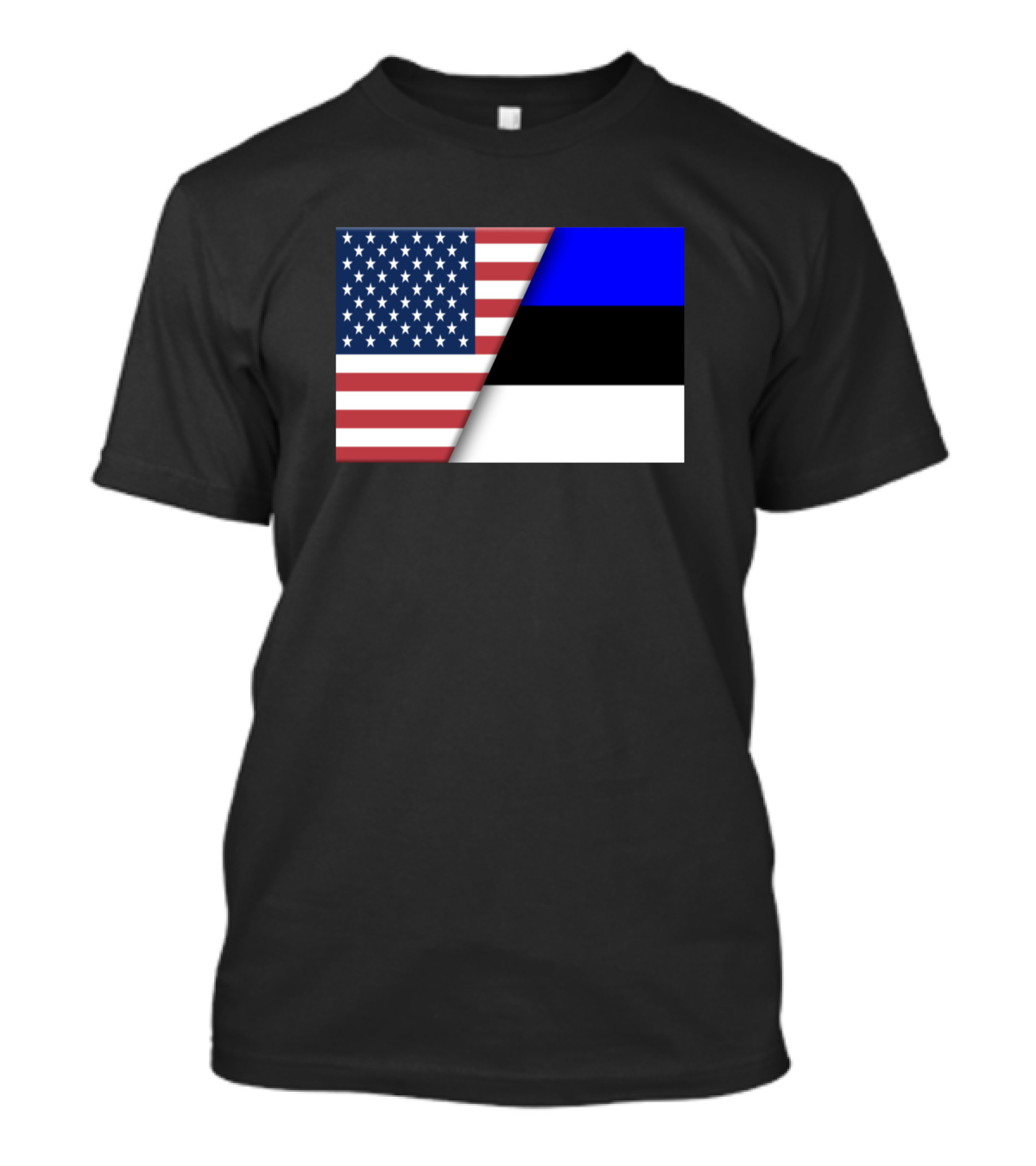 Usa Flag Estonia Estonian Immigrant Ancestry Flags T-Shirt