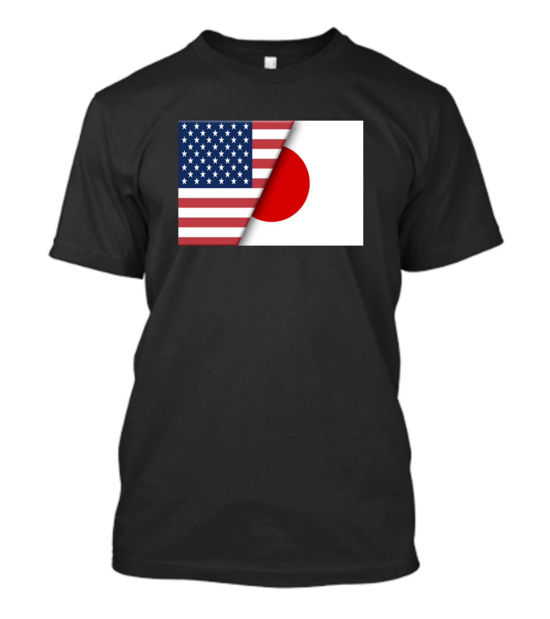 Usa Flag Japan Japanese Flag Immigrant Ancestry Dual Heritage Pride T-Shirt