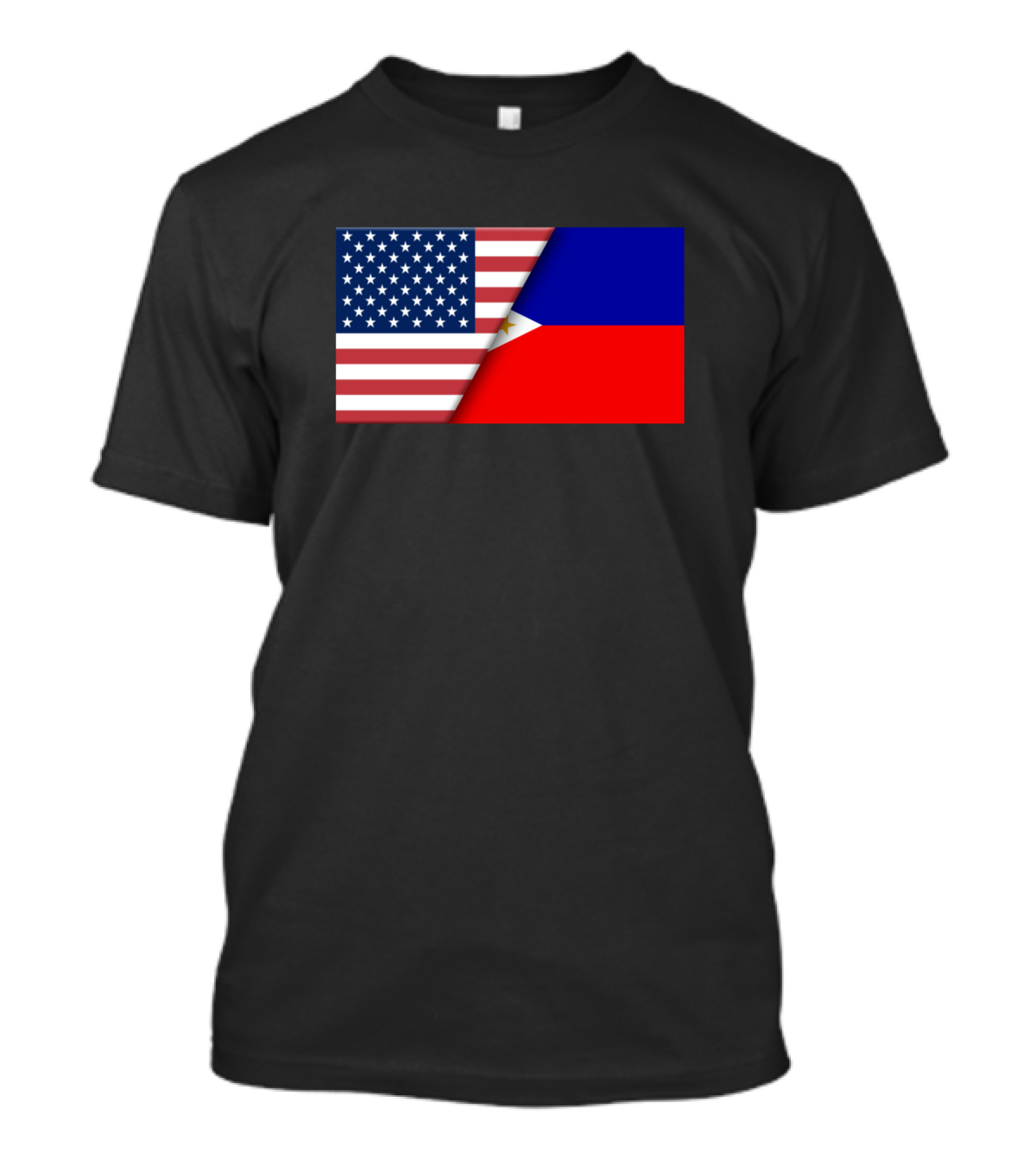 Usa Flag Philippines Filipino Flag Immigrant Ancestry Patriotic Symbolism T-Shirt