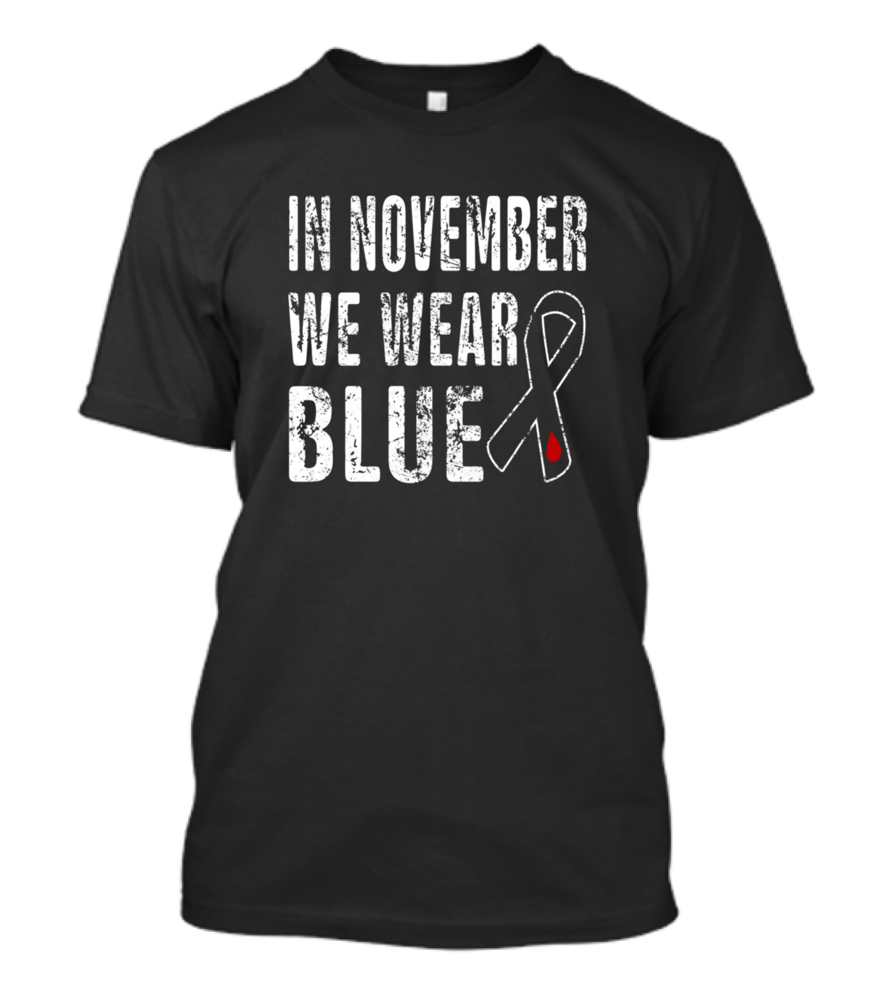 In November We Wear Blue Diabetes Awareness T-Shirt