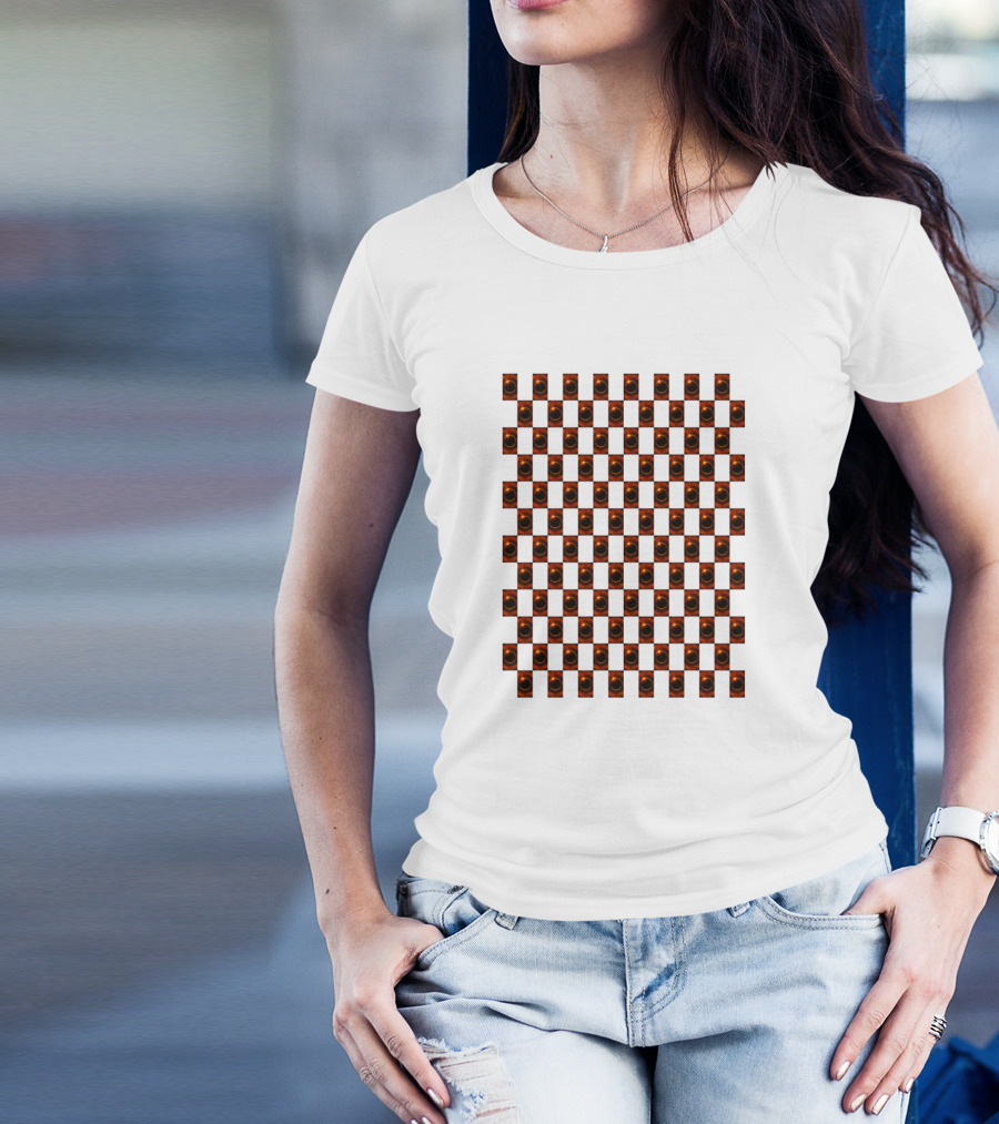 Orange Solar Eclipse Optical T-Shirt