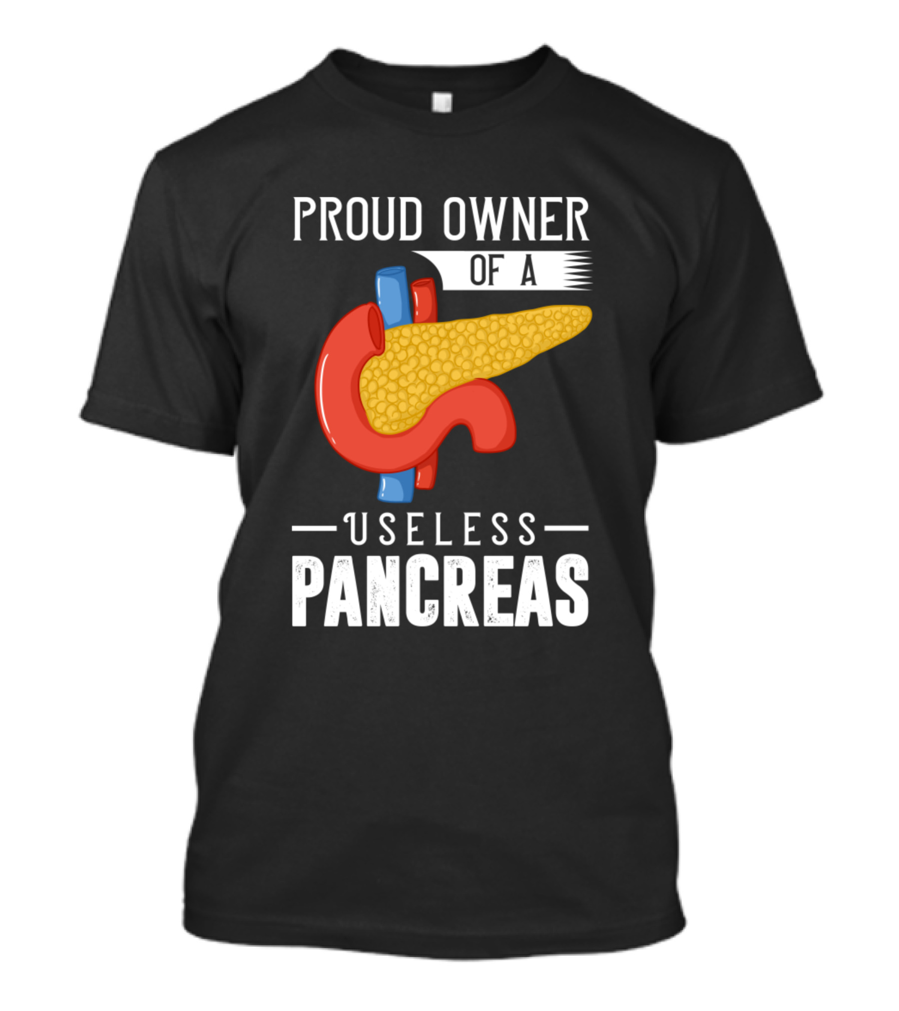 Proud Owner Of A Useless Pancreas Diabetes Diabetic Awareness T-Shirt