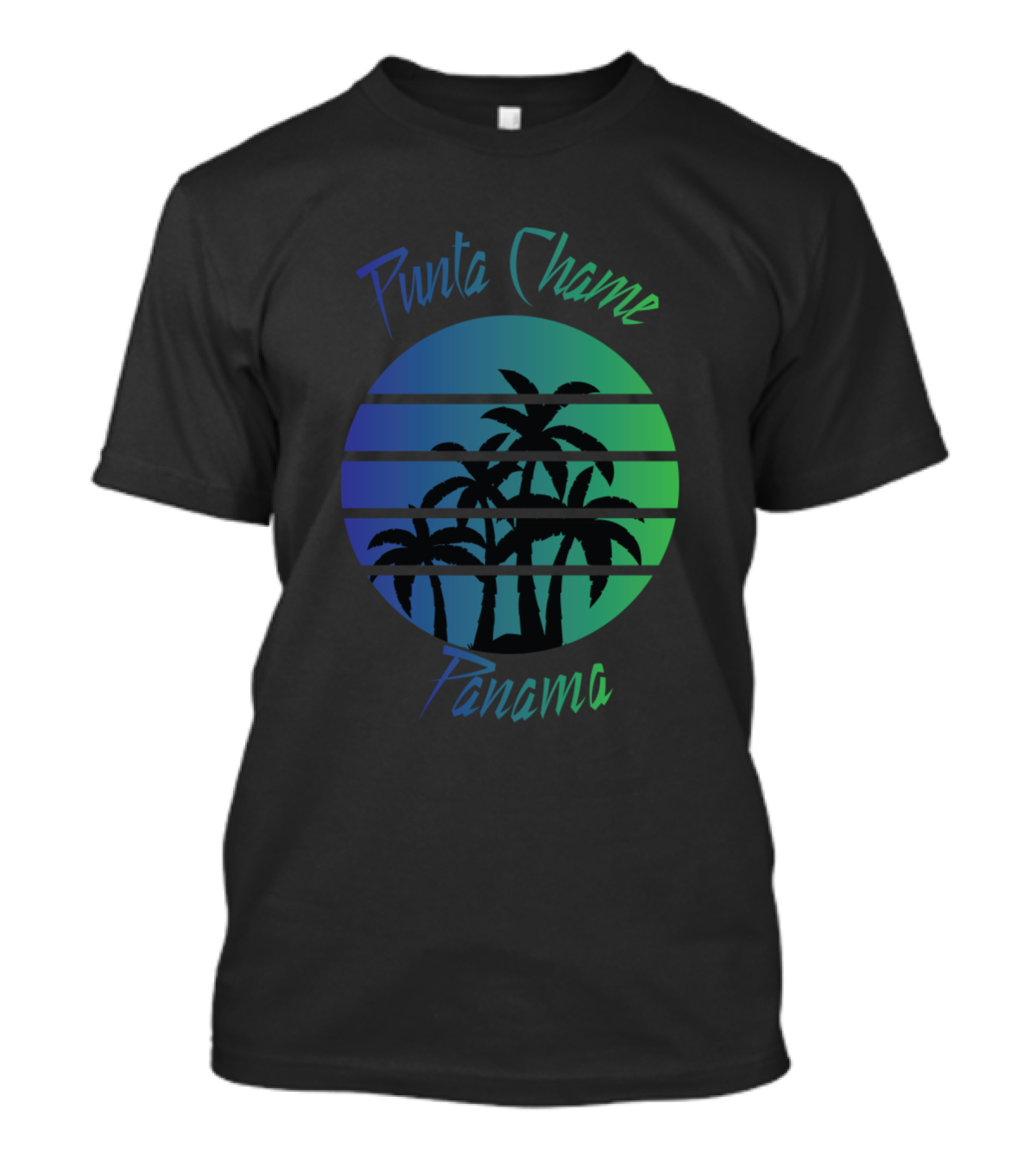 Punta Chame Panama Palm Trees Sunset T-Shirt