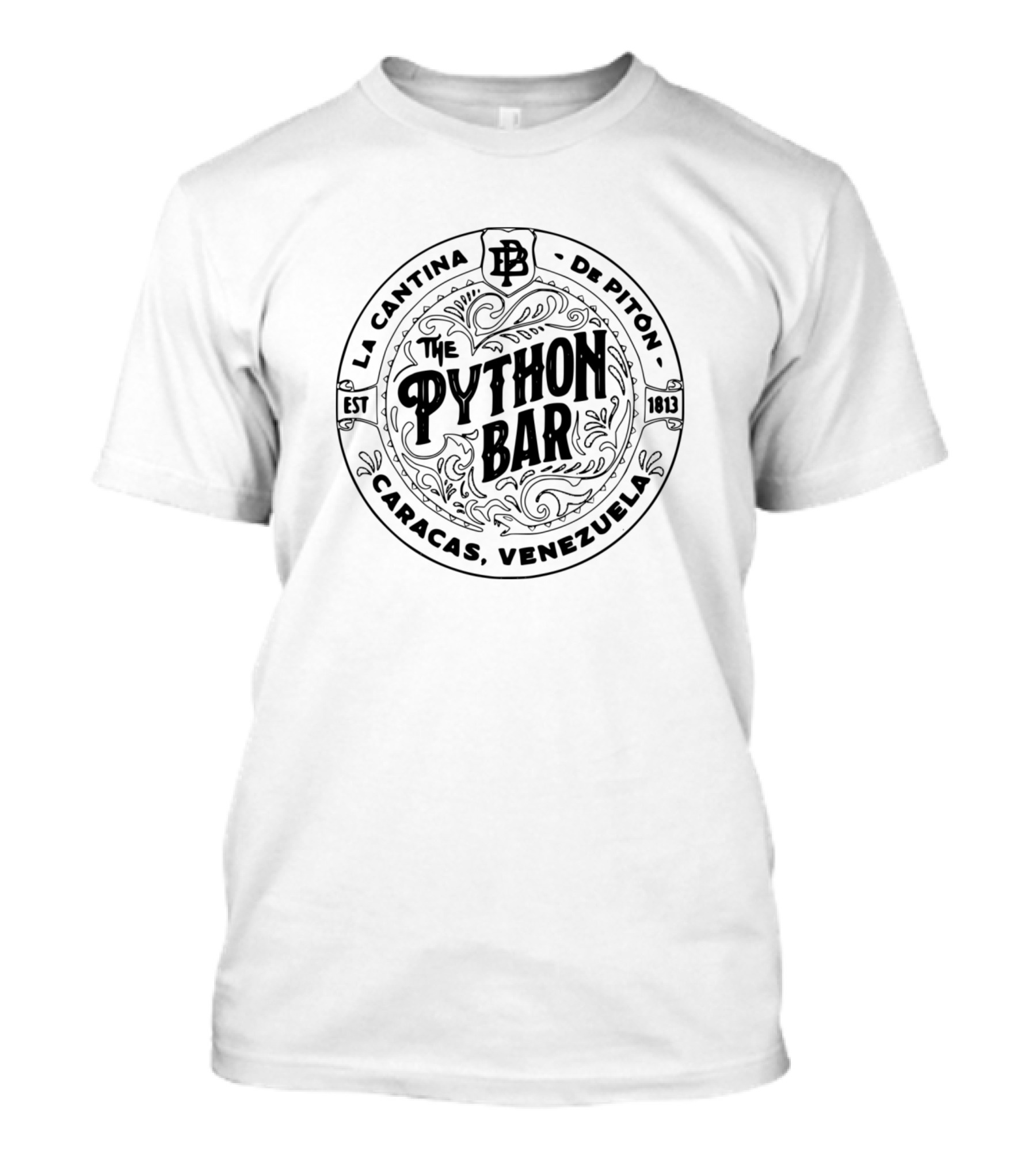 La Cantina De Piton Caracas Venezuela Python Bar Est 1813 T-Shirt