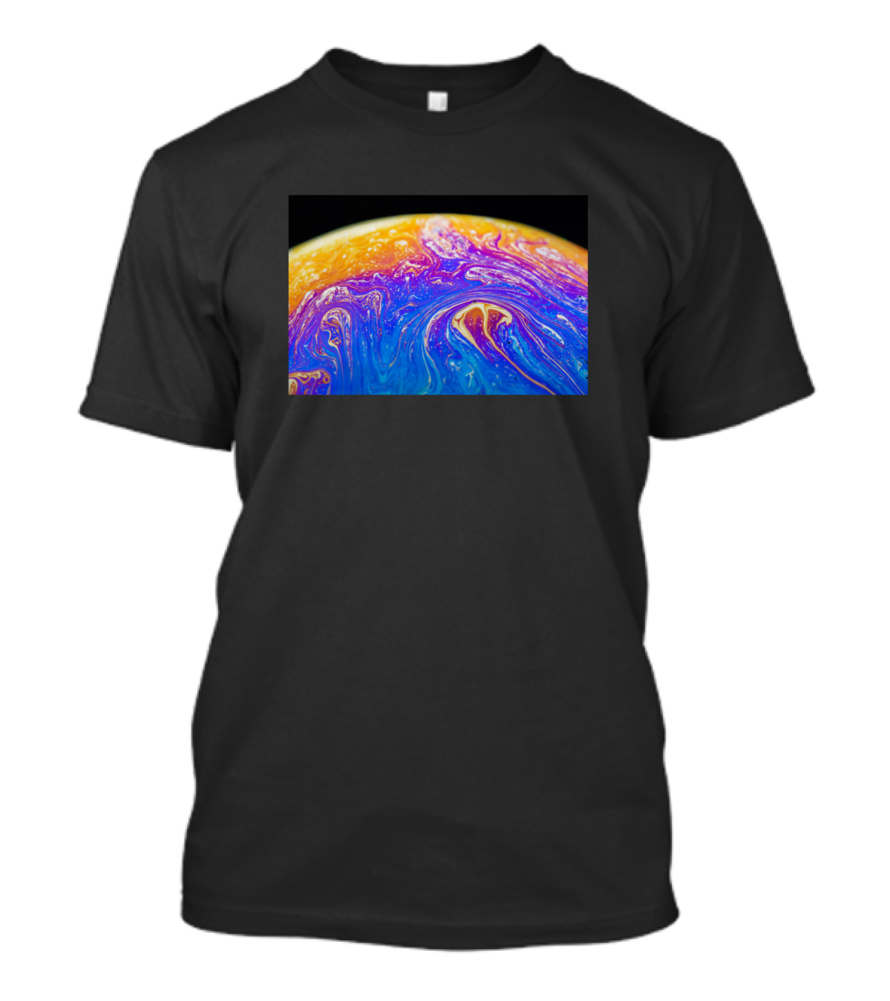 Soap Bubble Close Up Vivid Swirls T-Shirt