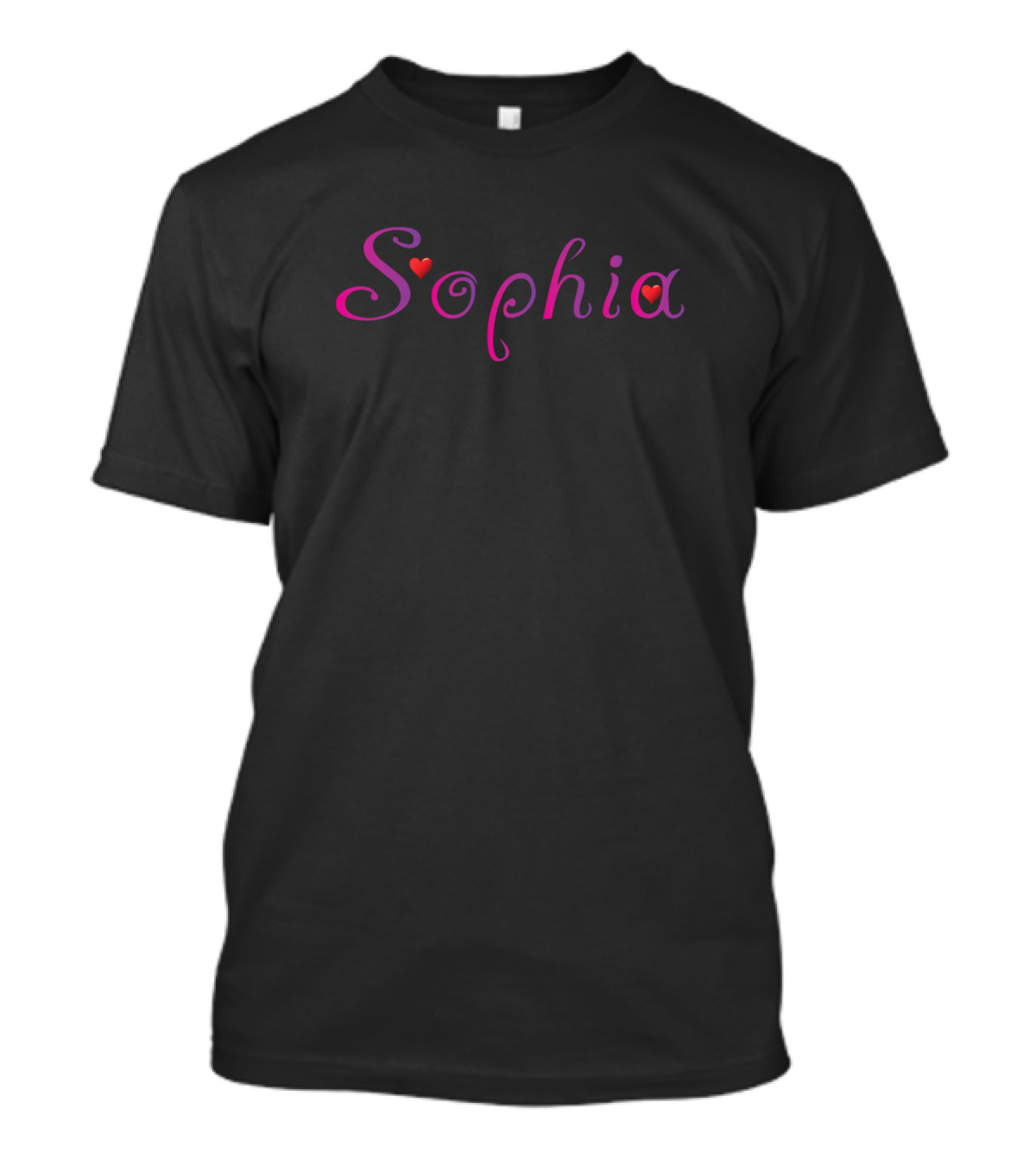 Sophia Heart Motif In Pink T-Shirt