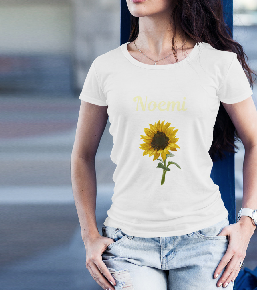 Noemi Sunflower Name T-Shirt