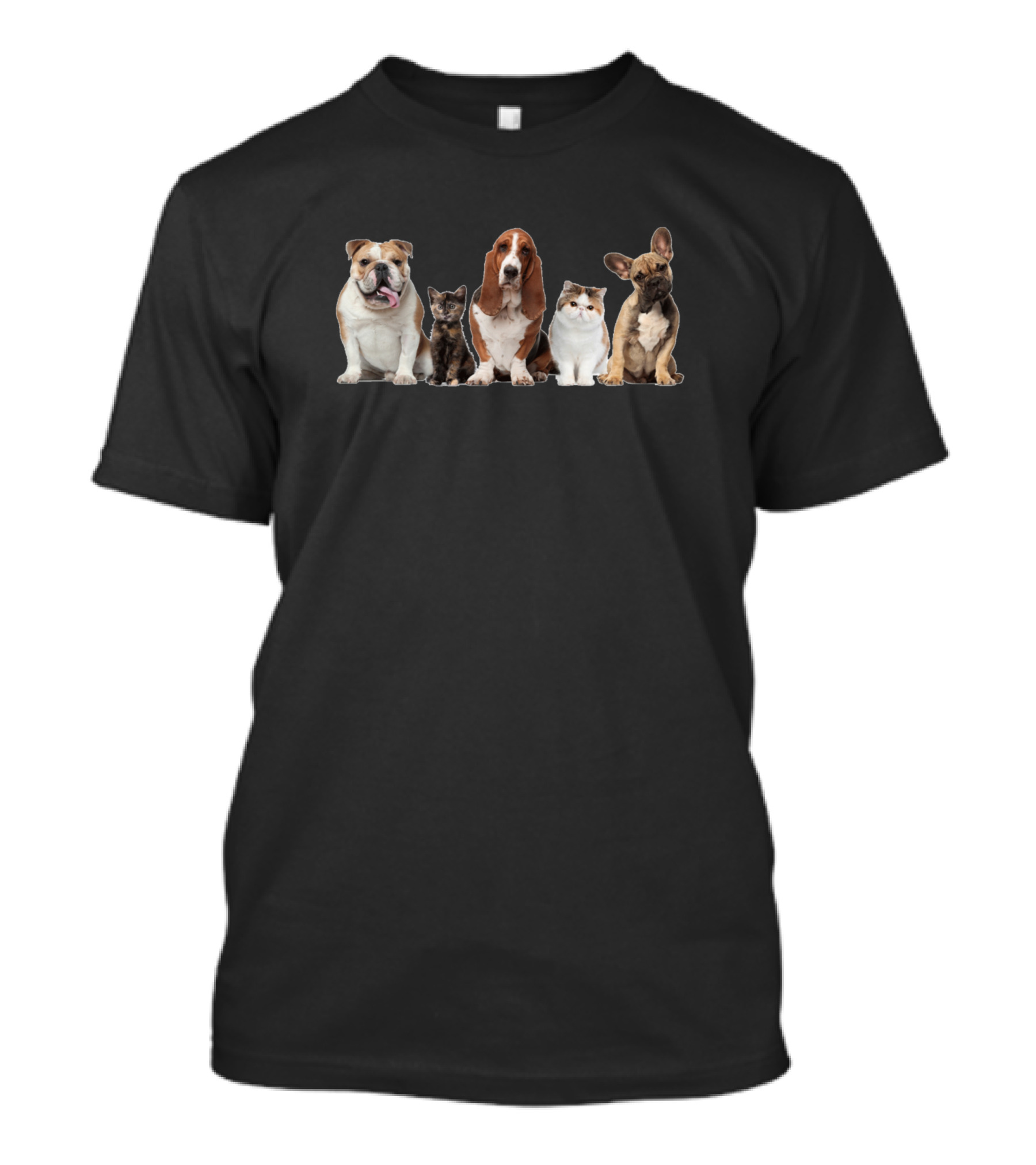 The Motley Crew Dogs And Cats Group T-Shirt