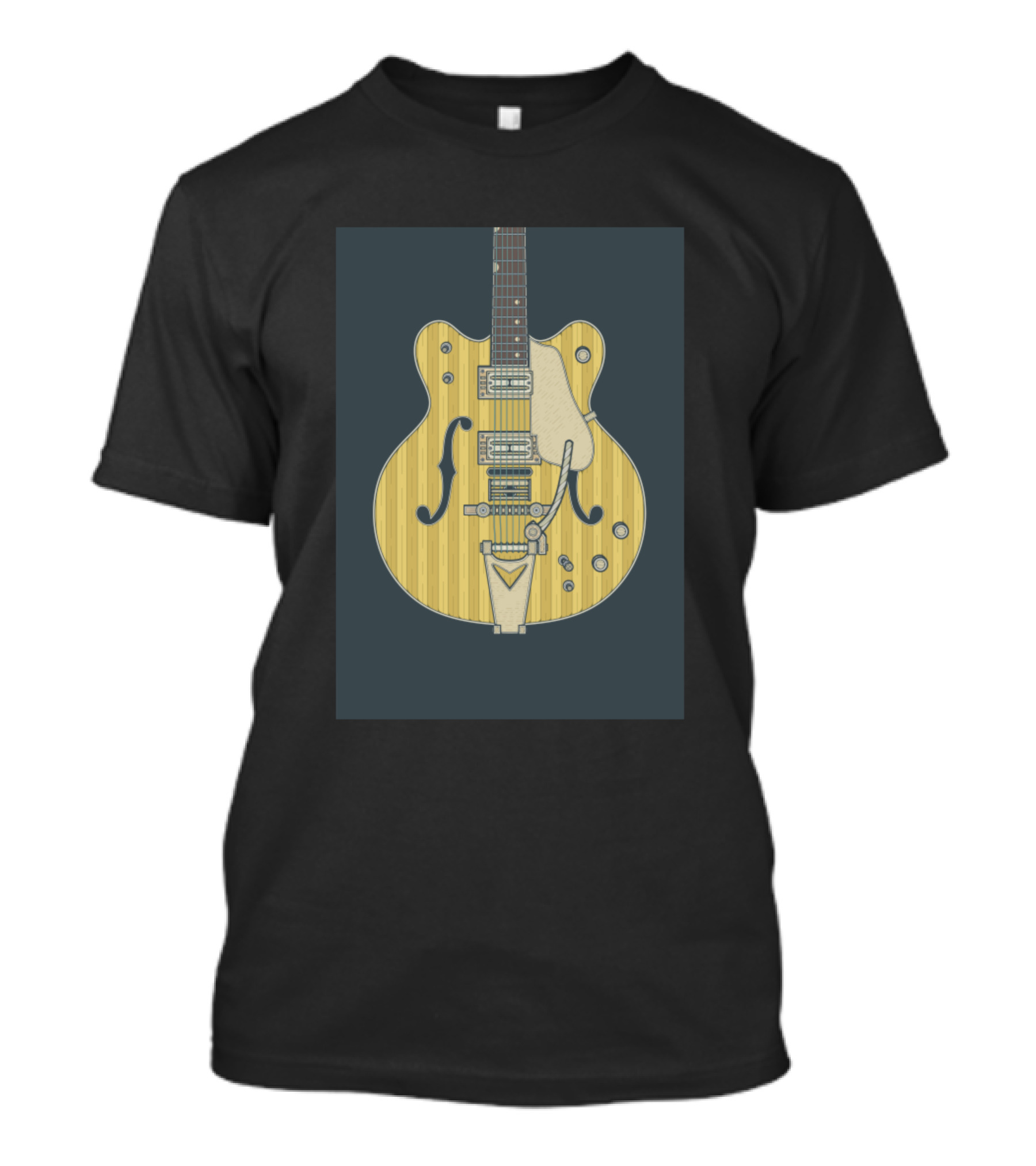 Yellow Viking Electric Guitar With Hollow Body T-Shirt