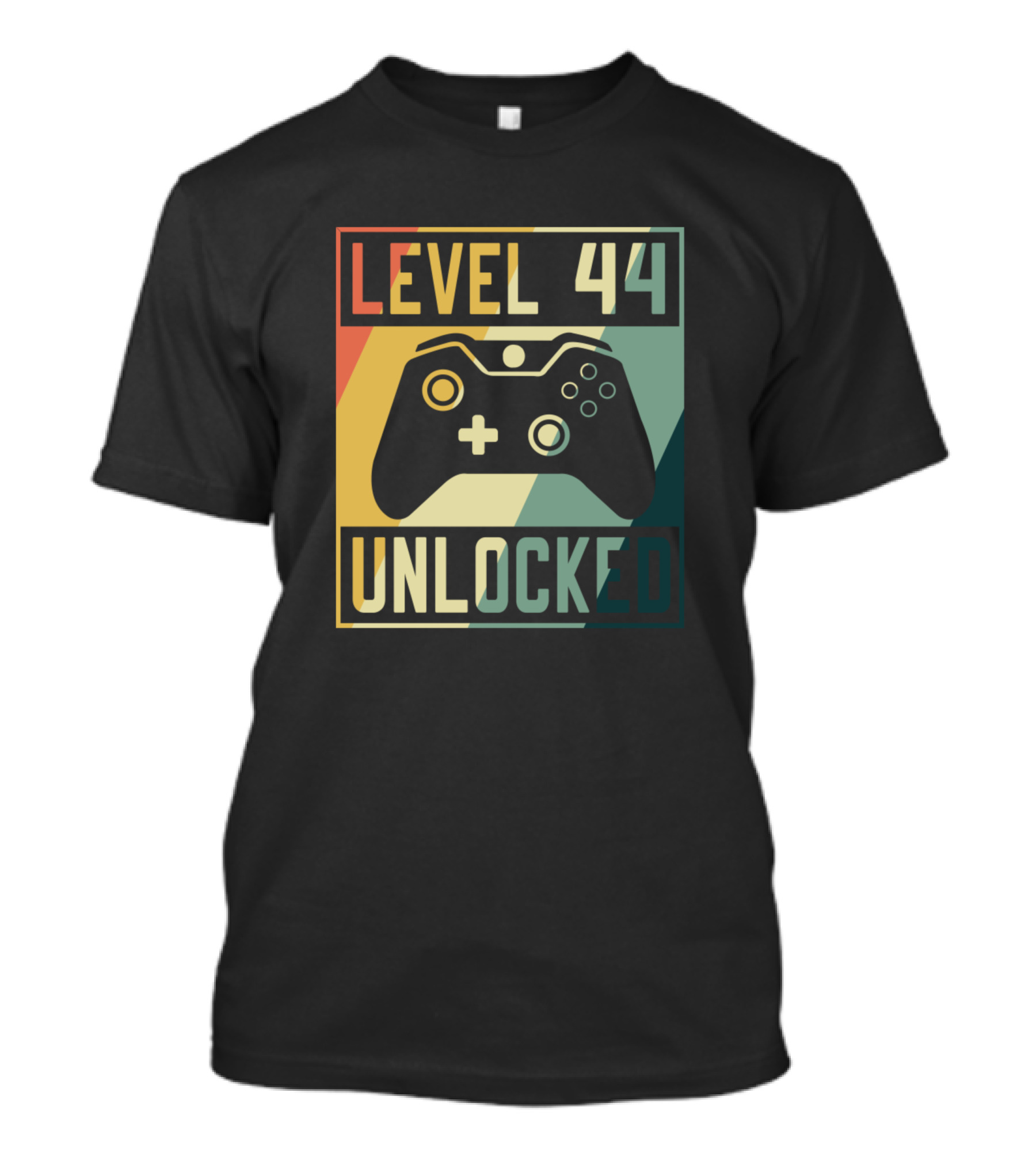 Level 44 Unlocked Video Game Controller Birthday Gamer T-Shirt