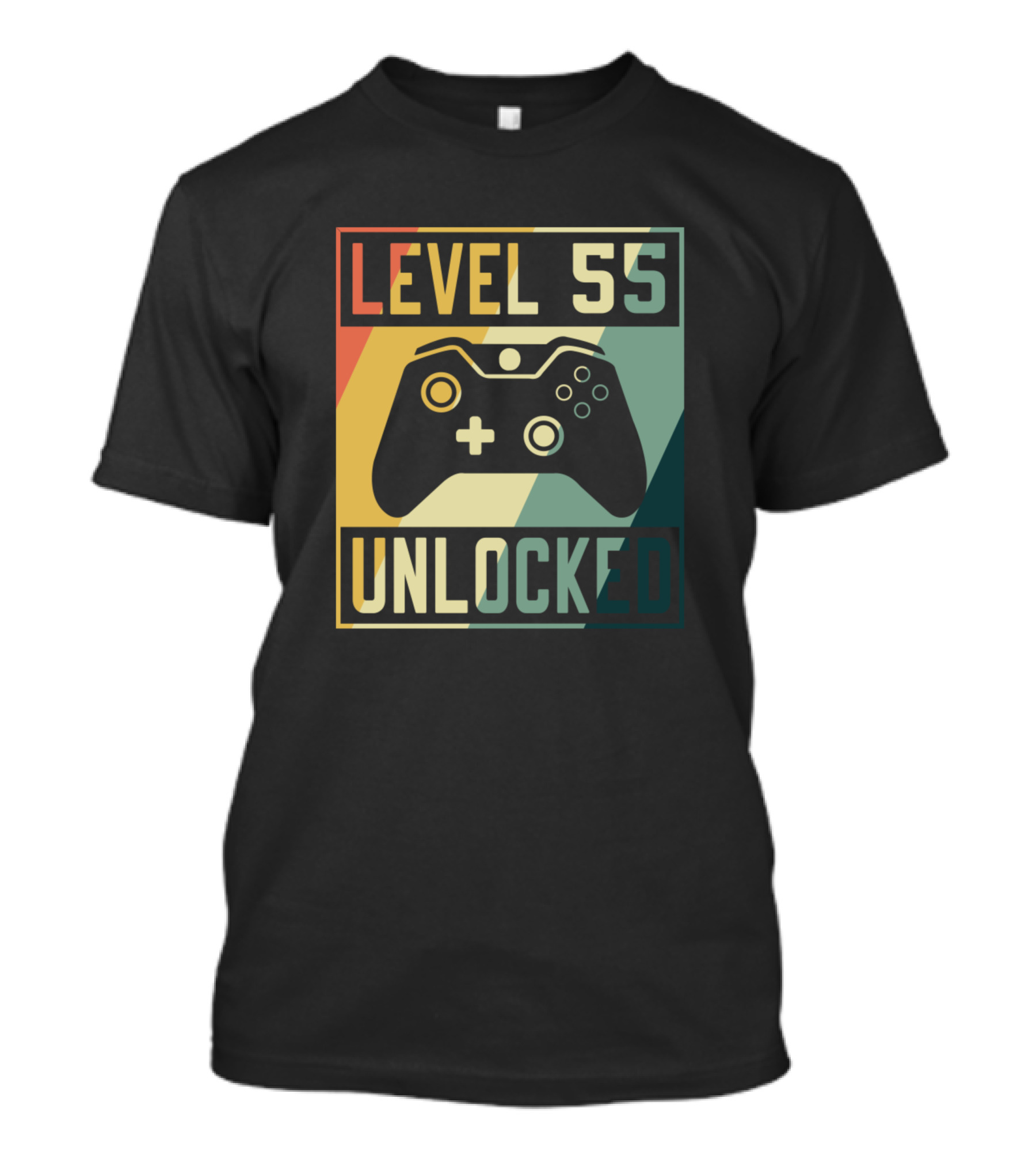 Level 55 Unlocked Birthday Gamer Controller T-Shirt