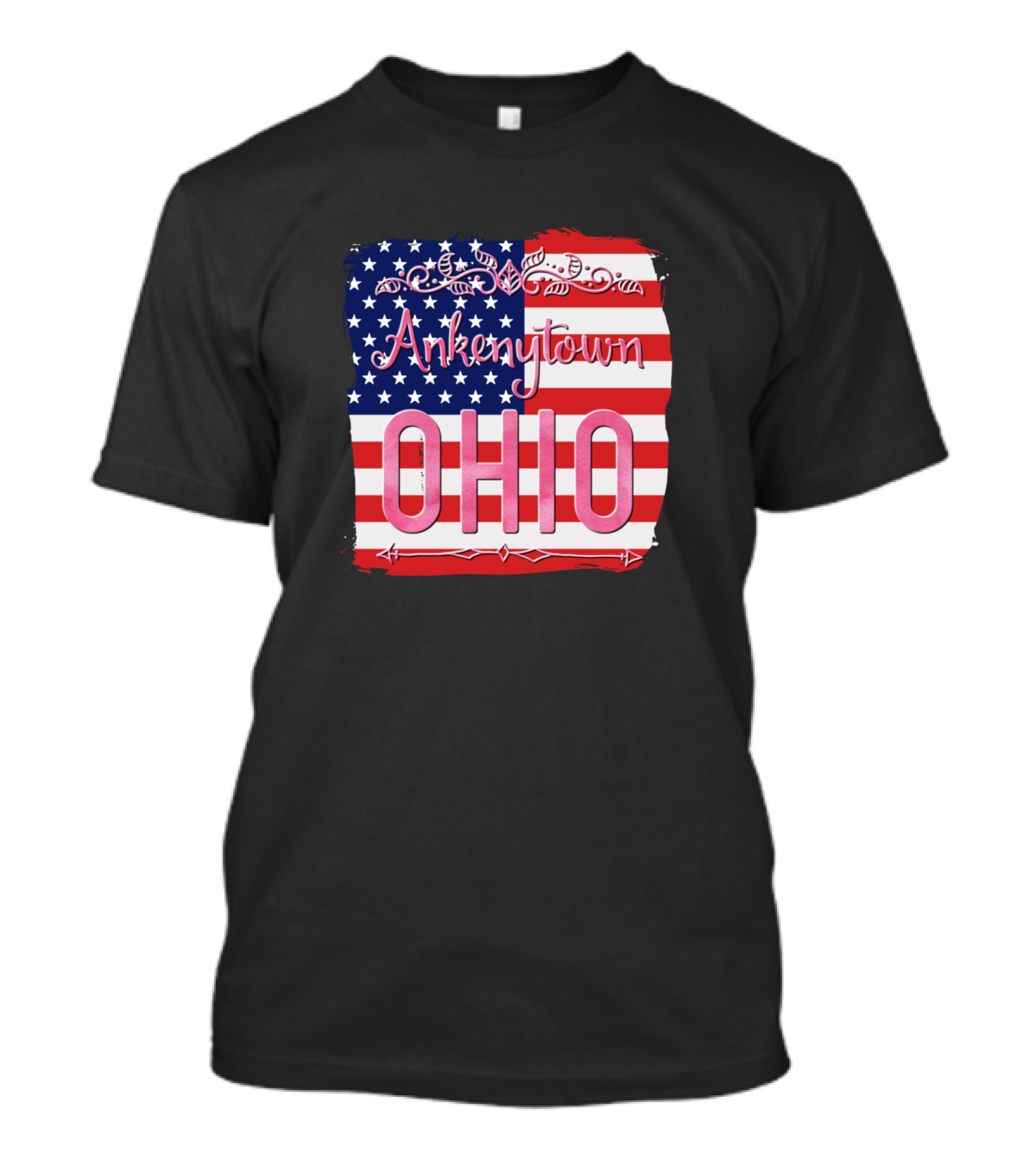 Ankenytown Ohio American Flag T-Shirt
