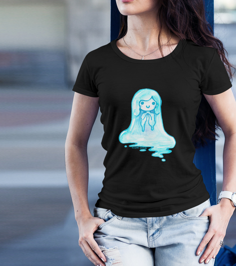 Asrai Tayuki Parade Blue Ghostly Figure T-Shirt