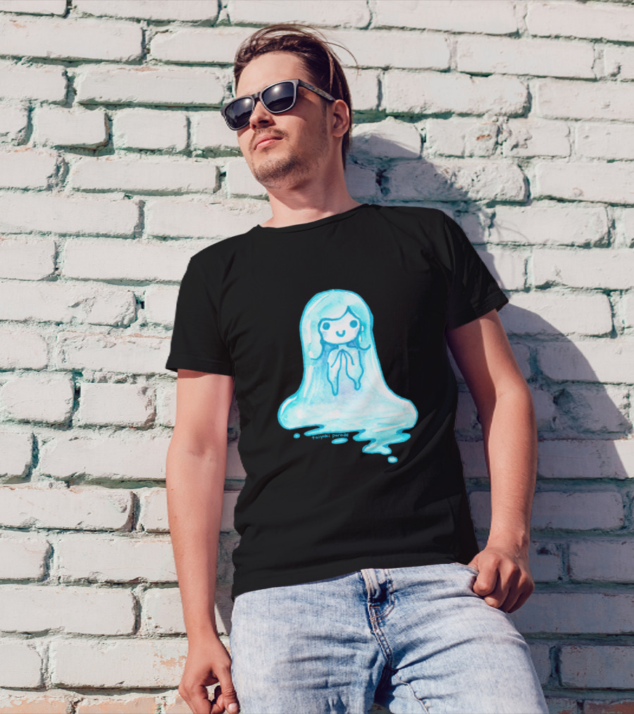 Asrai Tayuki Parade Blue Ghostly Figure T-Shirt