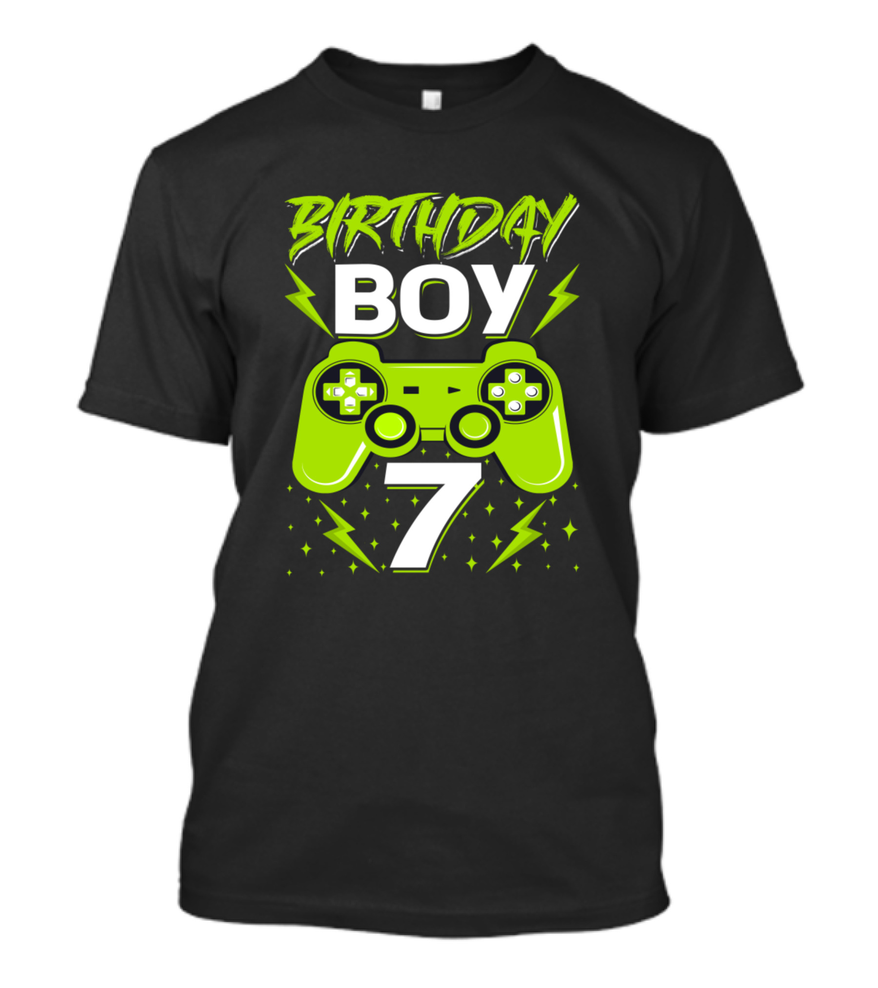 Birthday Boy 7 Video Game Controller Gamer T-Shirt