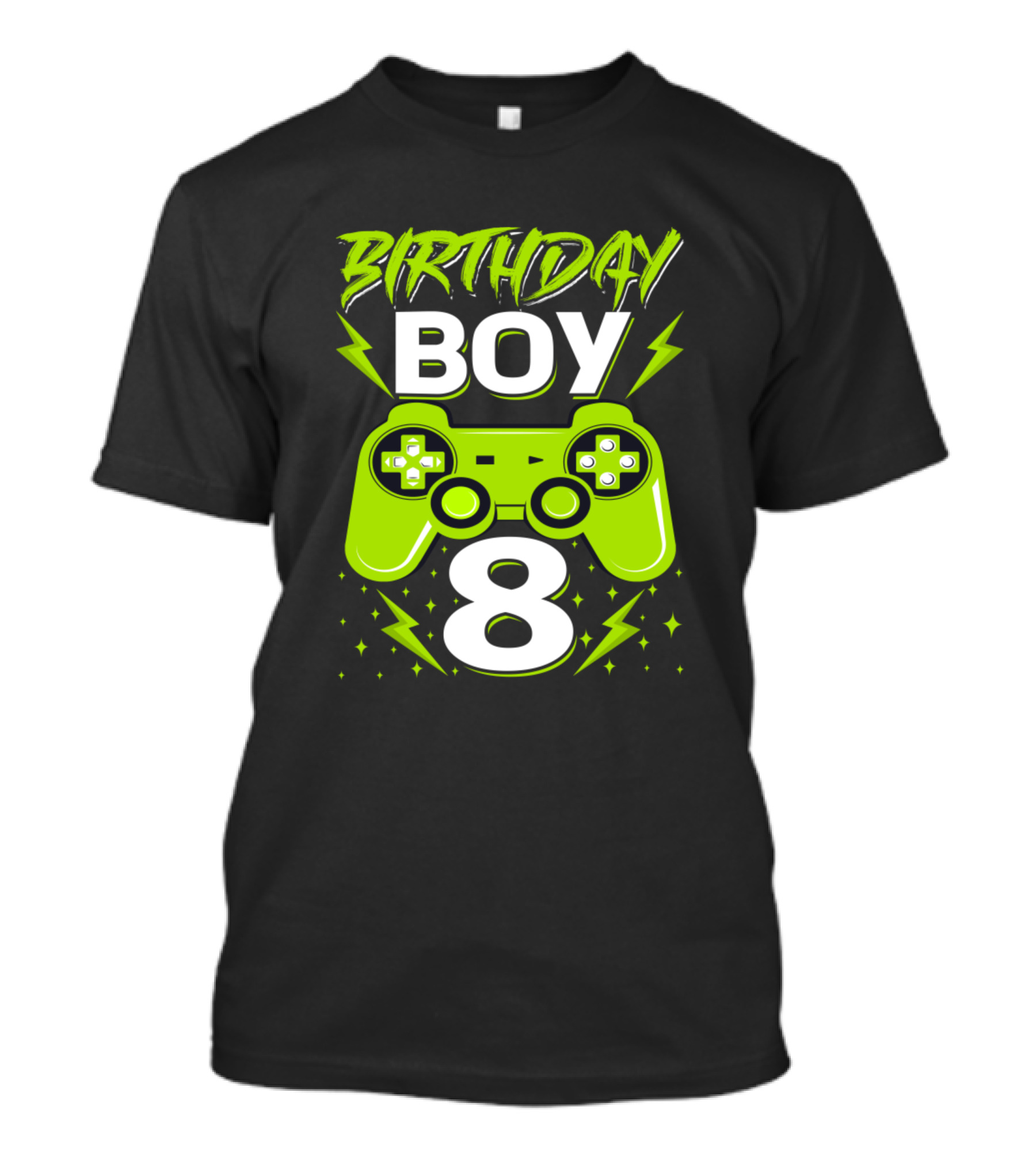 Birthday Boy 8 Gamer Video Game Controller Eighth T-Shirt