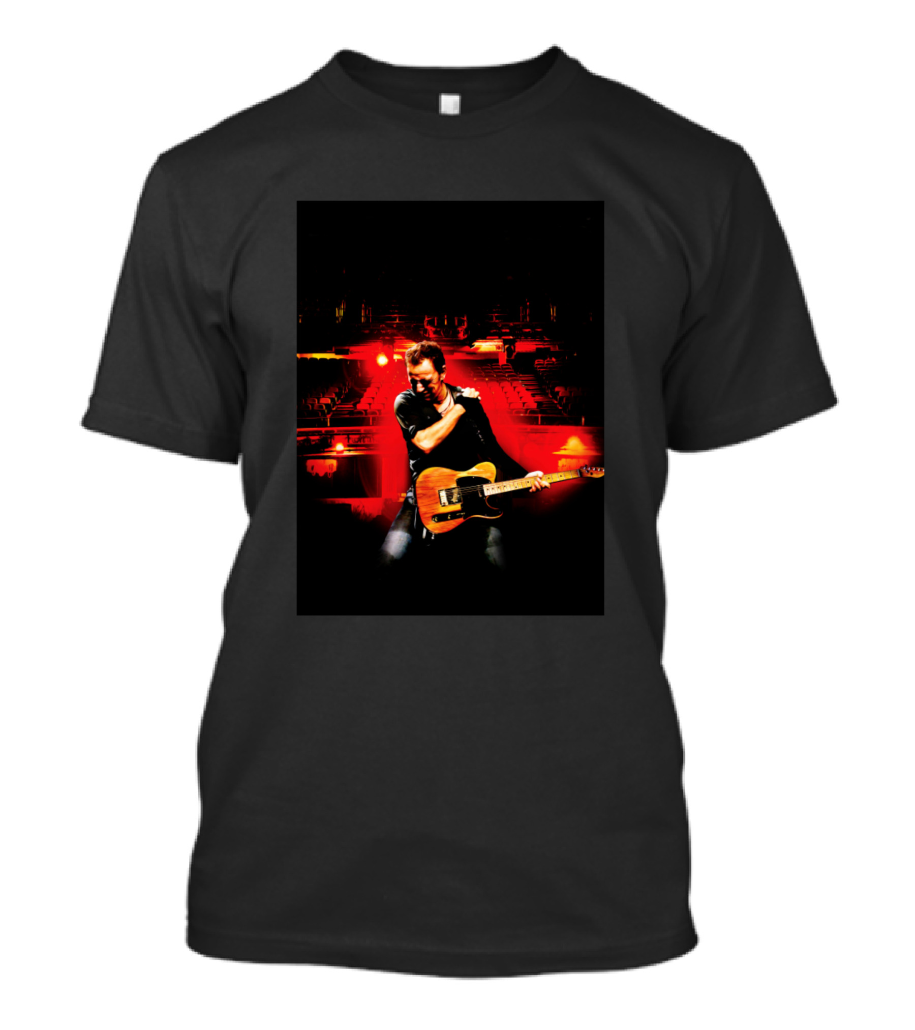Bruce Springsteen The Boss Live Performance Electric Guitar T-Shirt