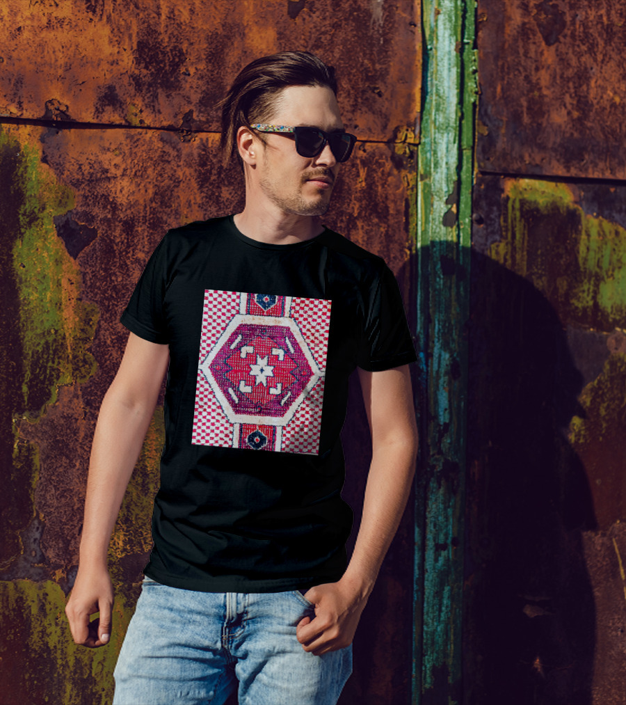Classic Red Hexagonal Star T-Shirt