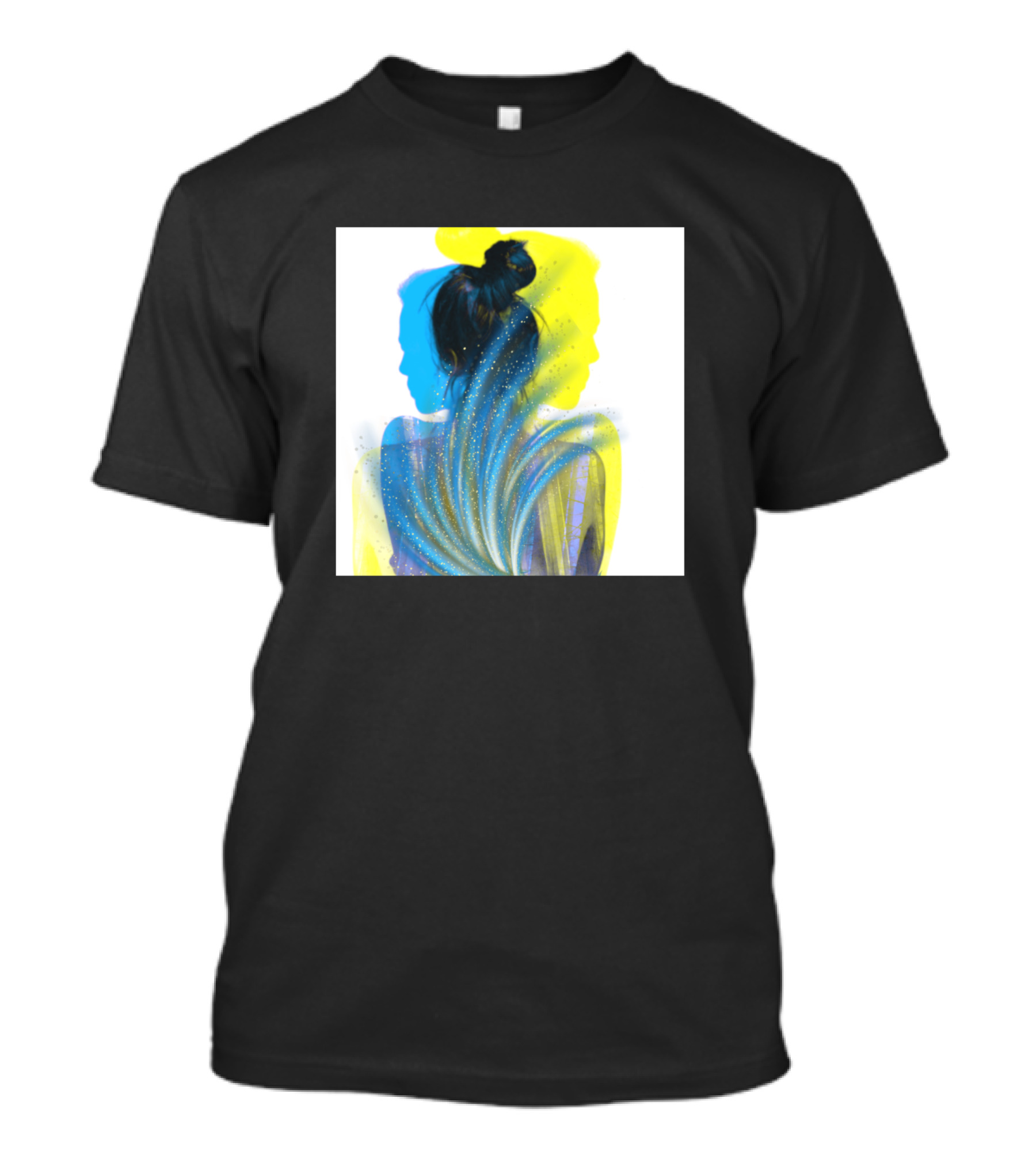 Colored Shadow Dual Hue Silhouette Spectrum T-Shirt
