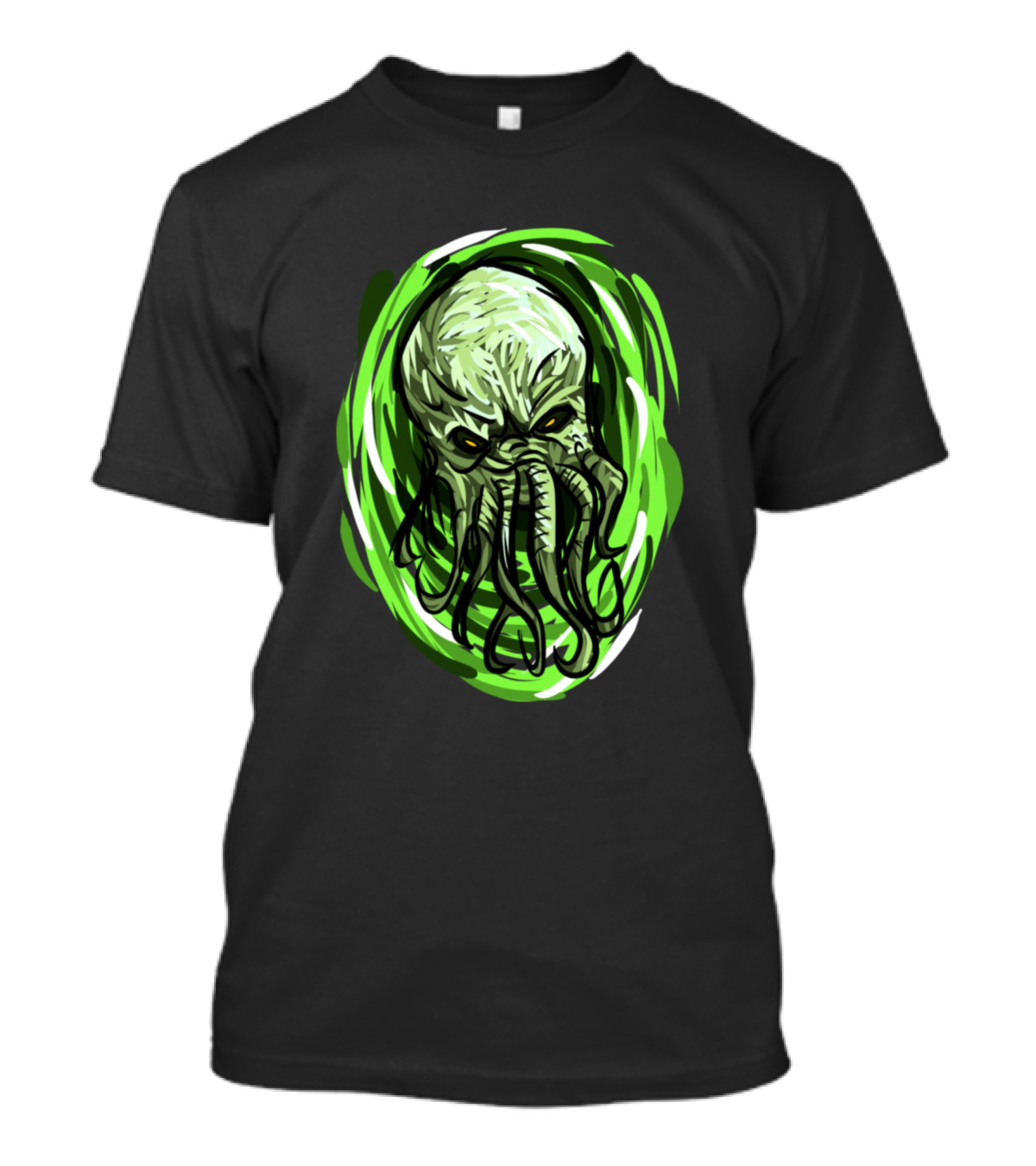Cthulhu Calls Eldritch Green Tentacle Monstrosity T-Shirt