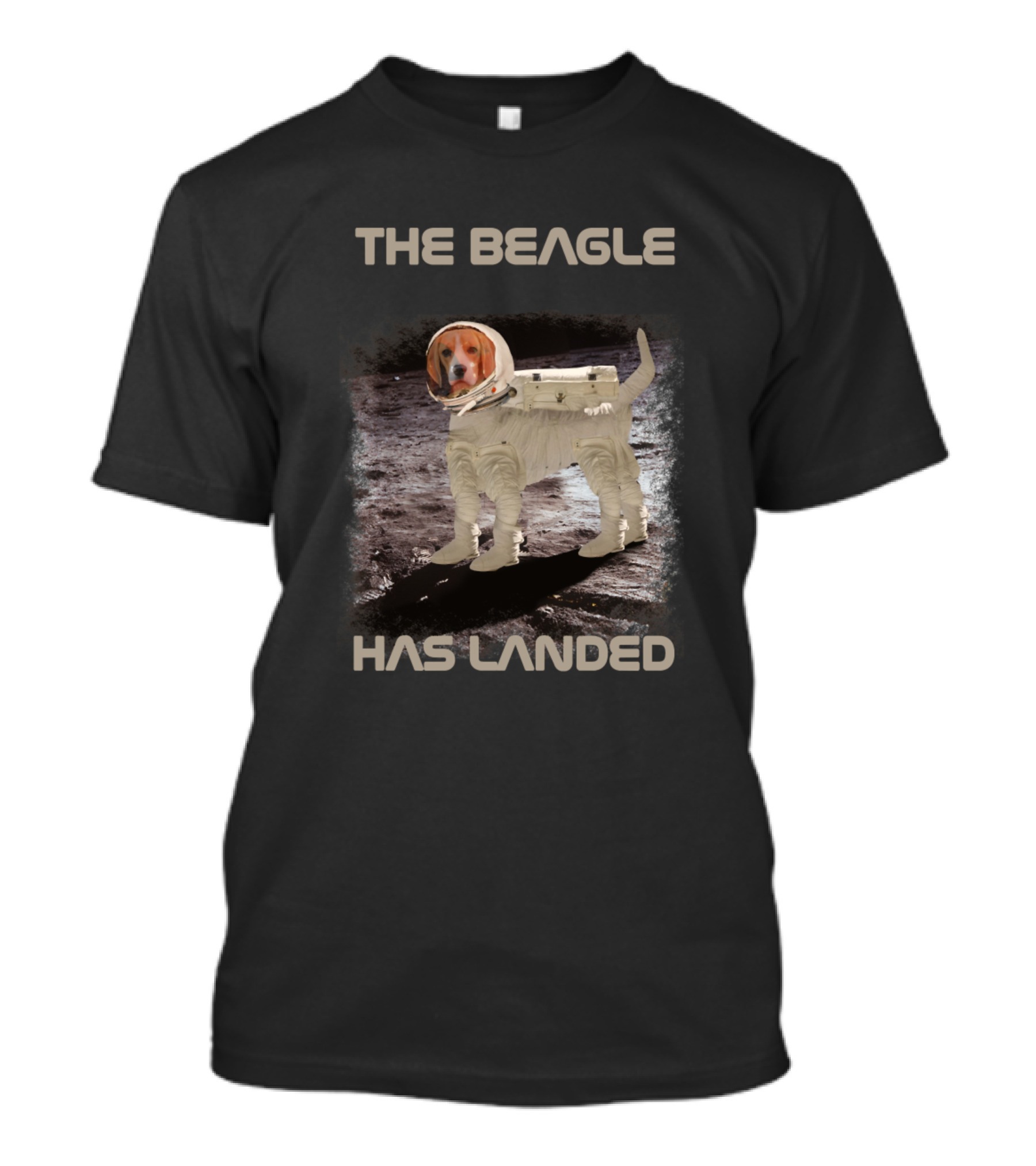 The Beagle Has Landed Dog Funny Beagle Moon Landing T-Shirt