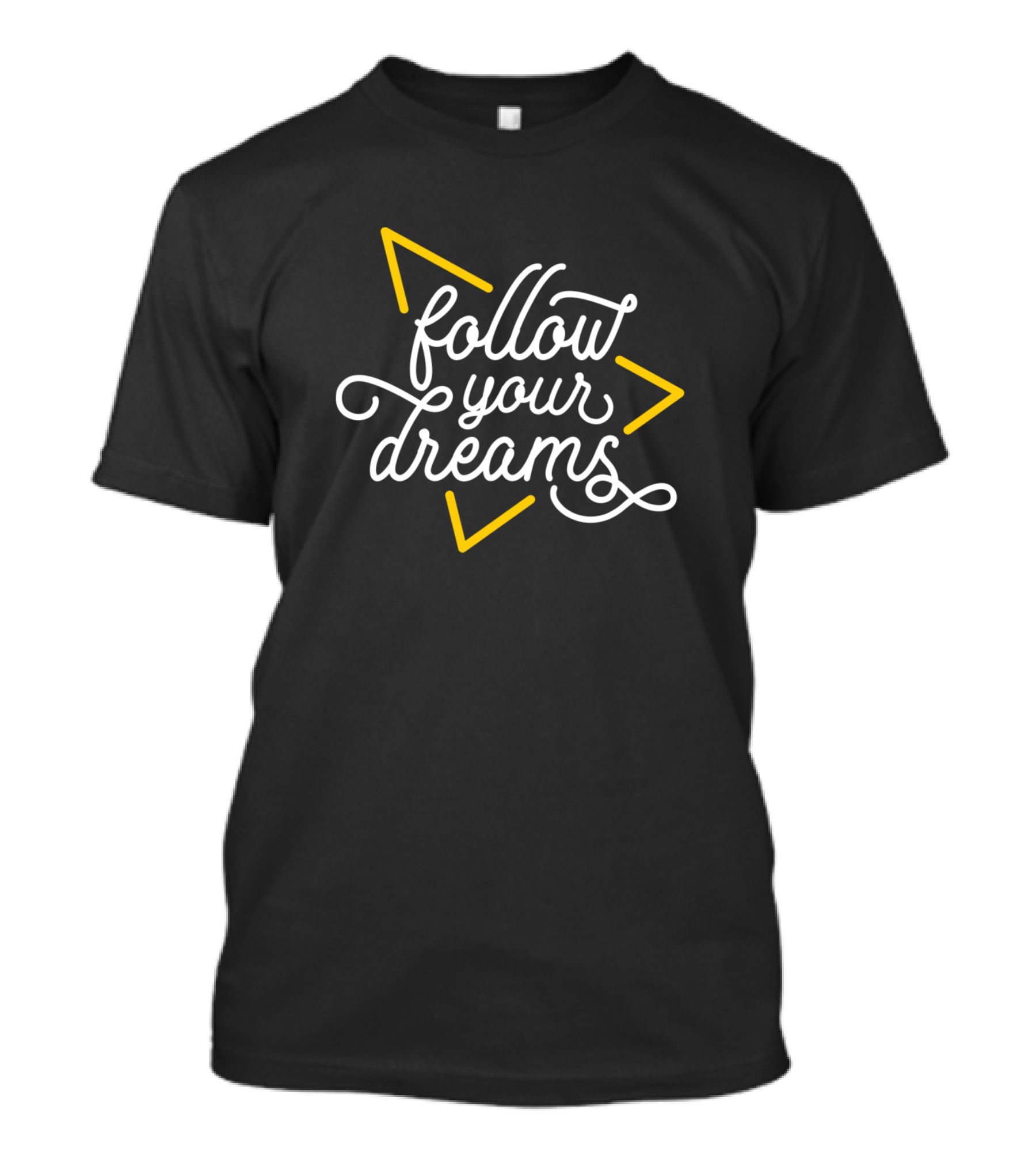 Follow Your Dreams Star Yellow Accents T-Shirt