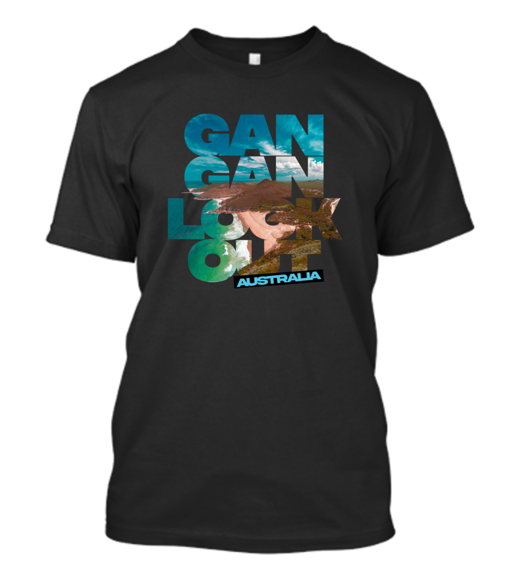 Gan Gan Lookout Australia Scenic View Nelson Bay Lily Hill Rd New South T-Shirt