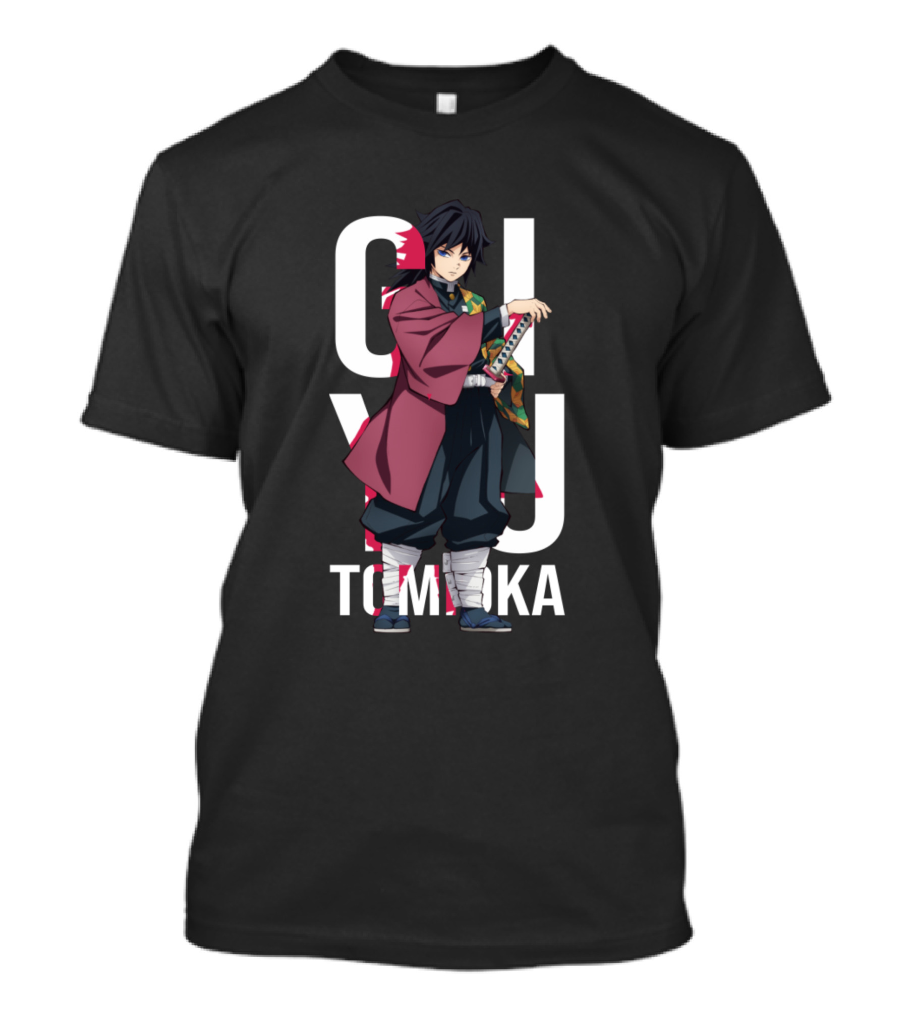 Giyu Tomioka Anime Character Sword Stand T-Shirt
