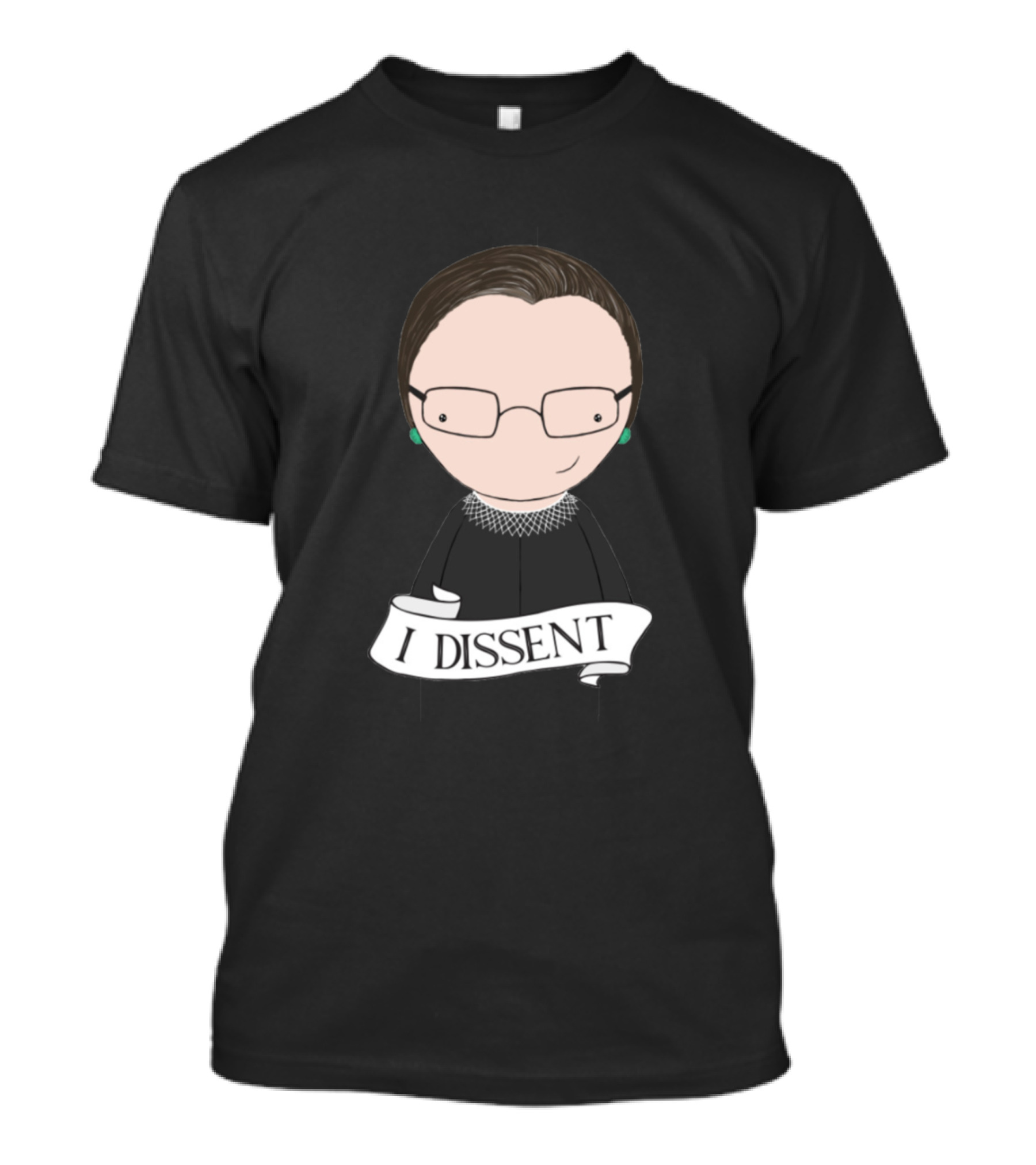 I Dissent Character With Glasses And Earrings T-Shirt