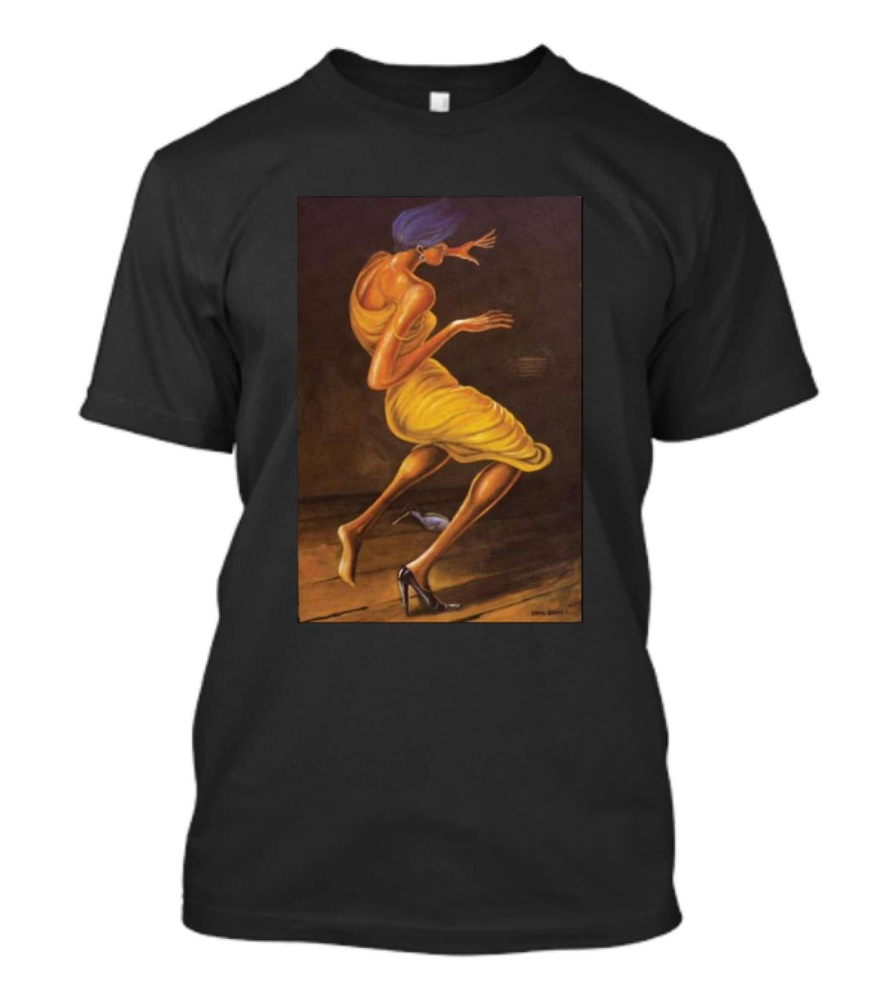 In Rapture Yellow Dress Dancing Movement Woman T-Shirt