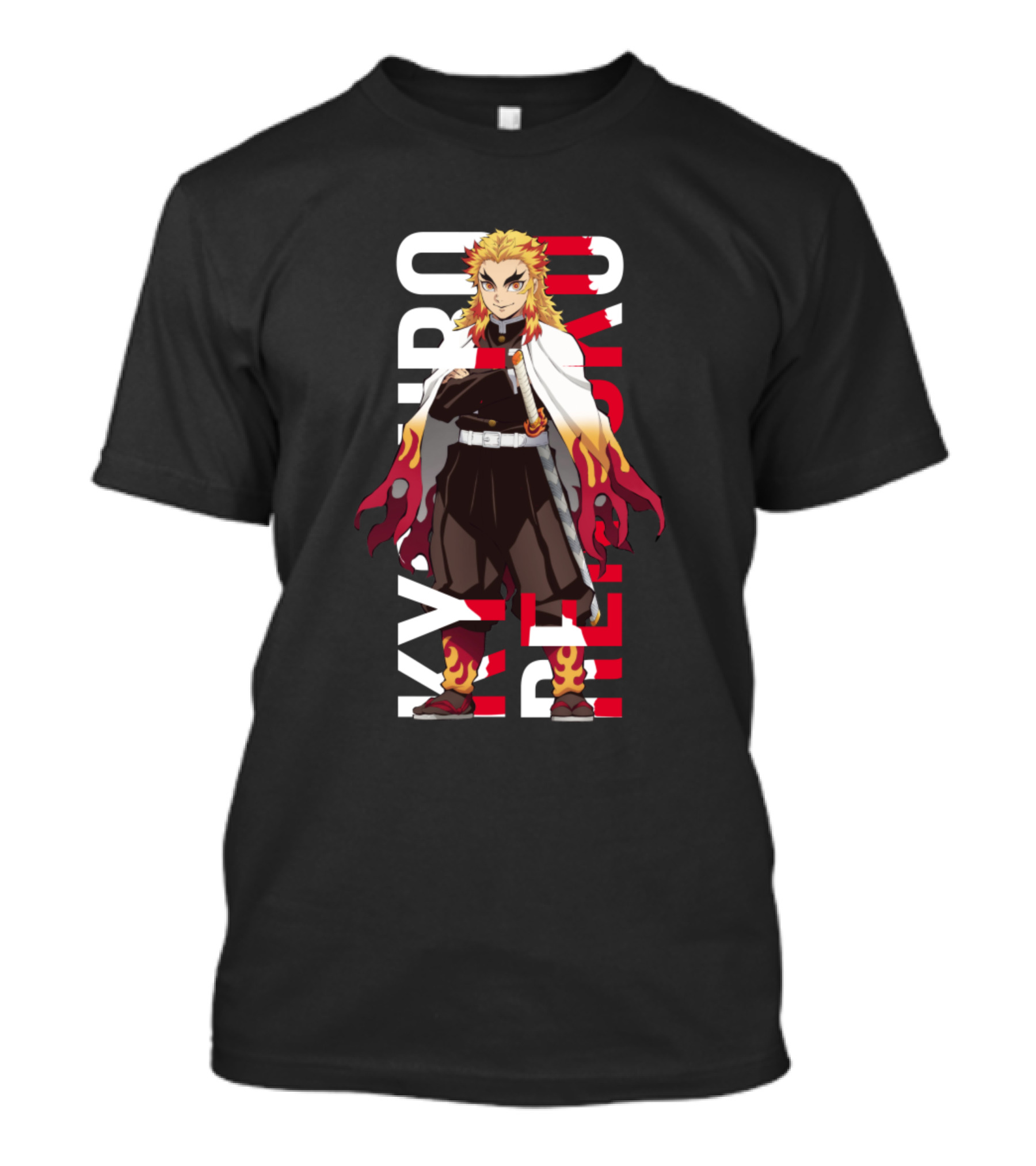 Kyojuro Rengoku Flame Hashira Character T-Shirt