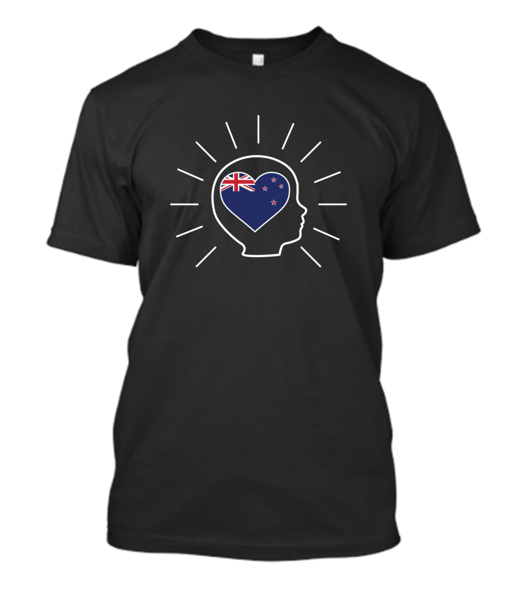 New Zealand Kids Heart Flag Icons T-Shirt