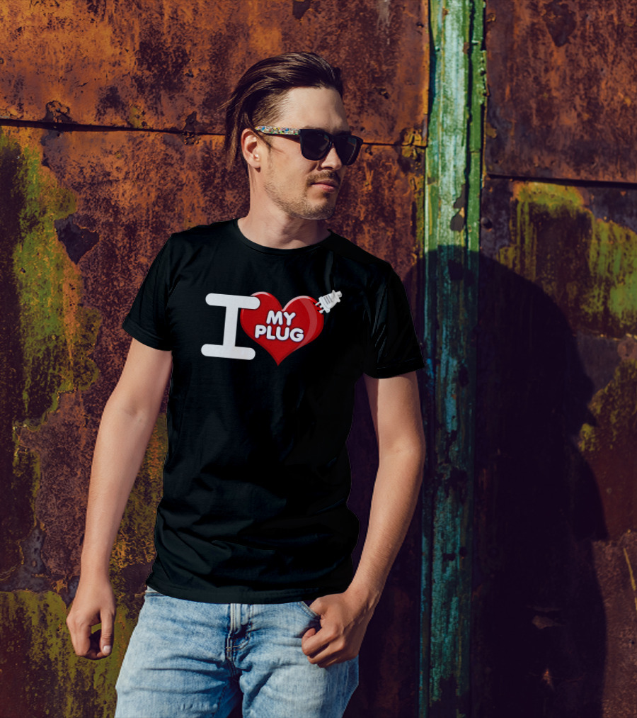 I Heart My Plug With Heart And Plug T-Shirt