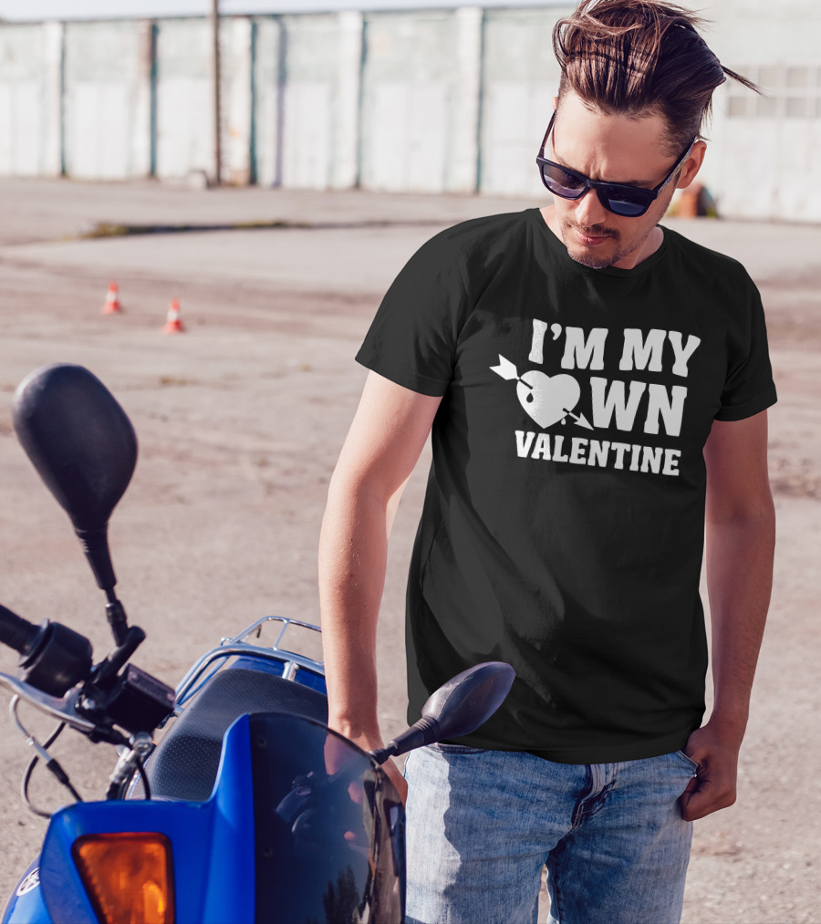 I'm My Own Valentine Heart With Arrow T-Shirt