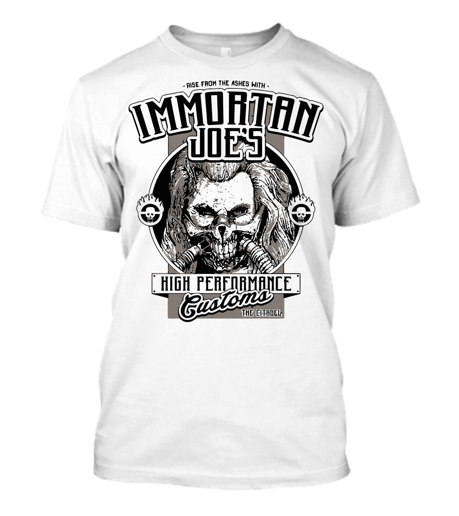 Rise From The Ashes With Immortan Joe's High Performance Customs The Citadel T-Shirt
